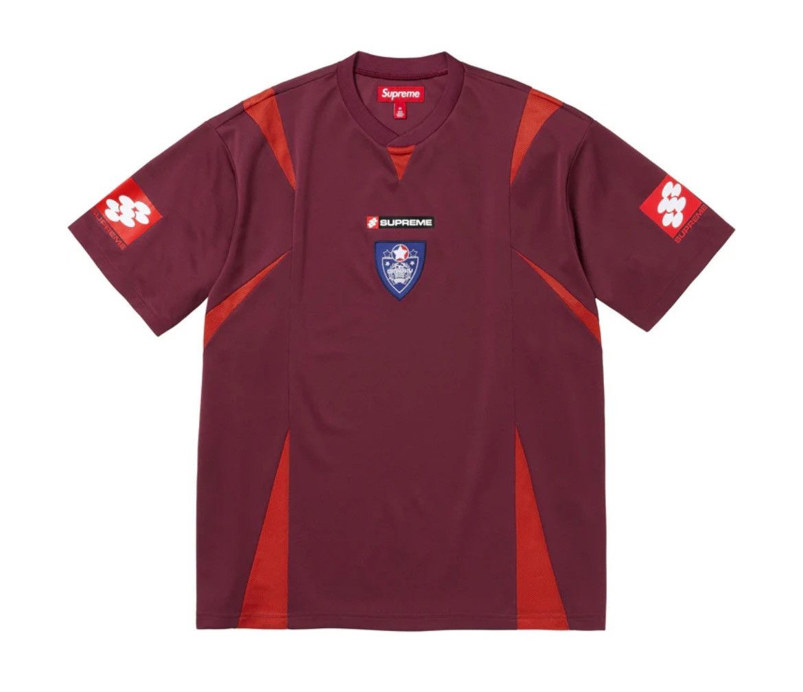 Supreme XXL Supreme Crest Jersey Red Size US XXL / EU 58 / 5 - 1 Thumbnail
