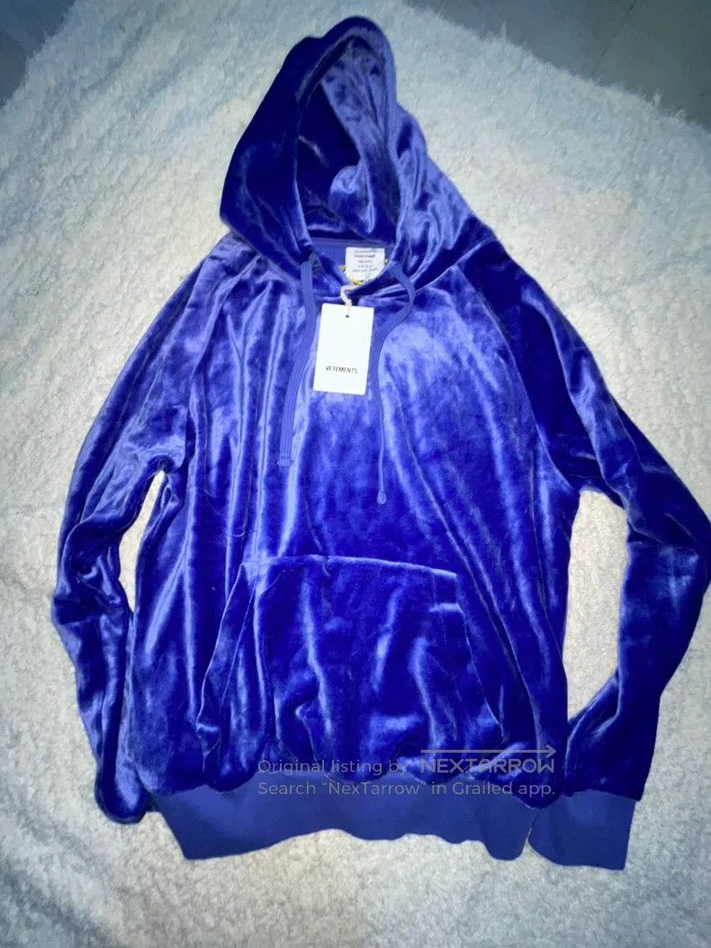 Vetements Vetements Sparkling diamond velvet hoodie Size US M / EU 48-50 / 2 - 5 Thumbnail