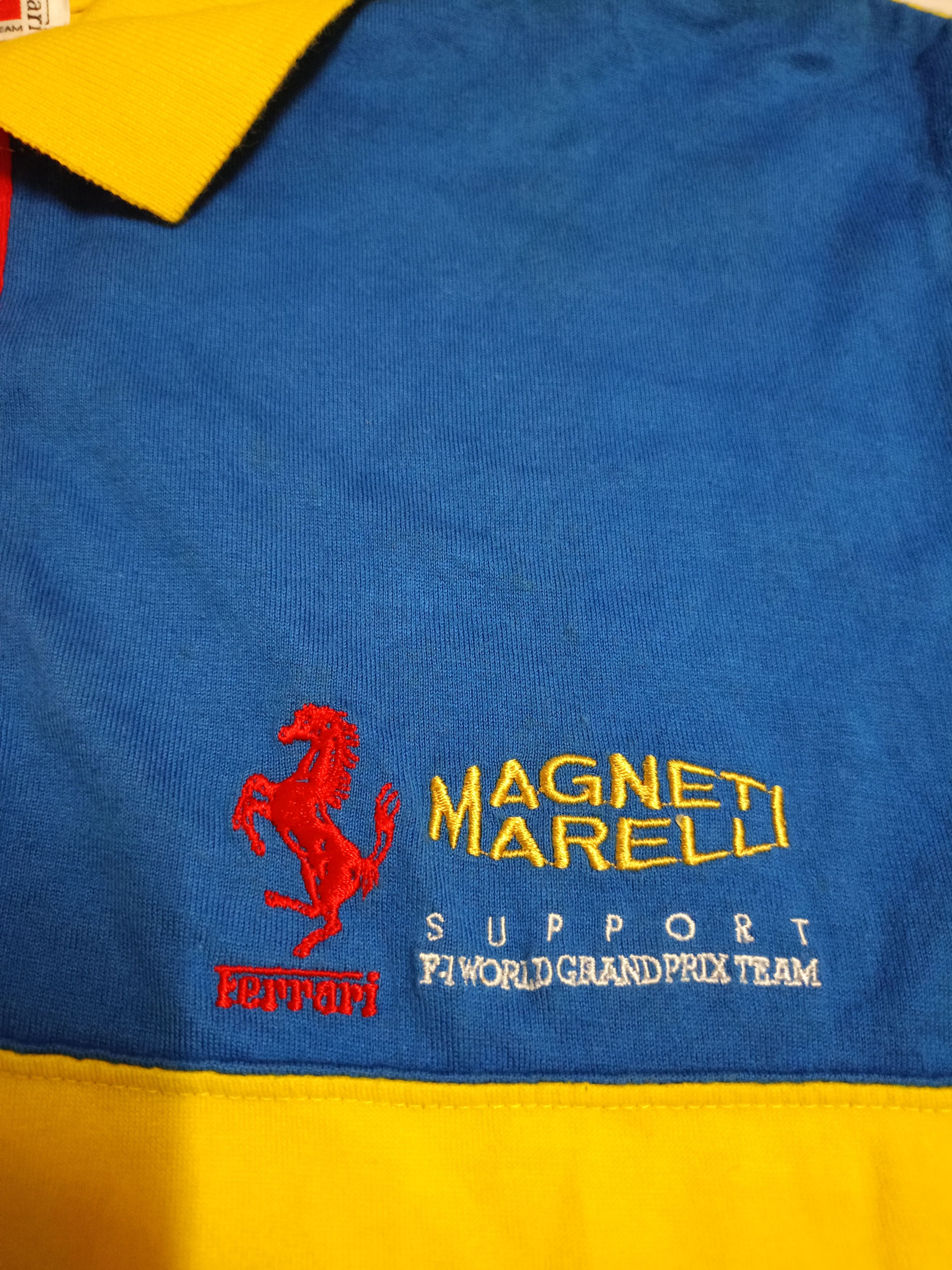 Ferrari × Vintage Vintage Ferrari polos t shirt Size US L / EU 52-54 / 3 - 4 Thumbnail