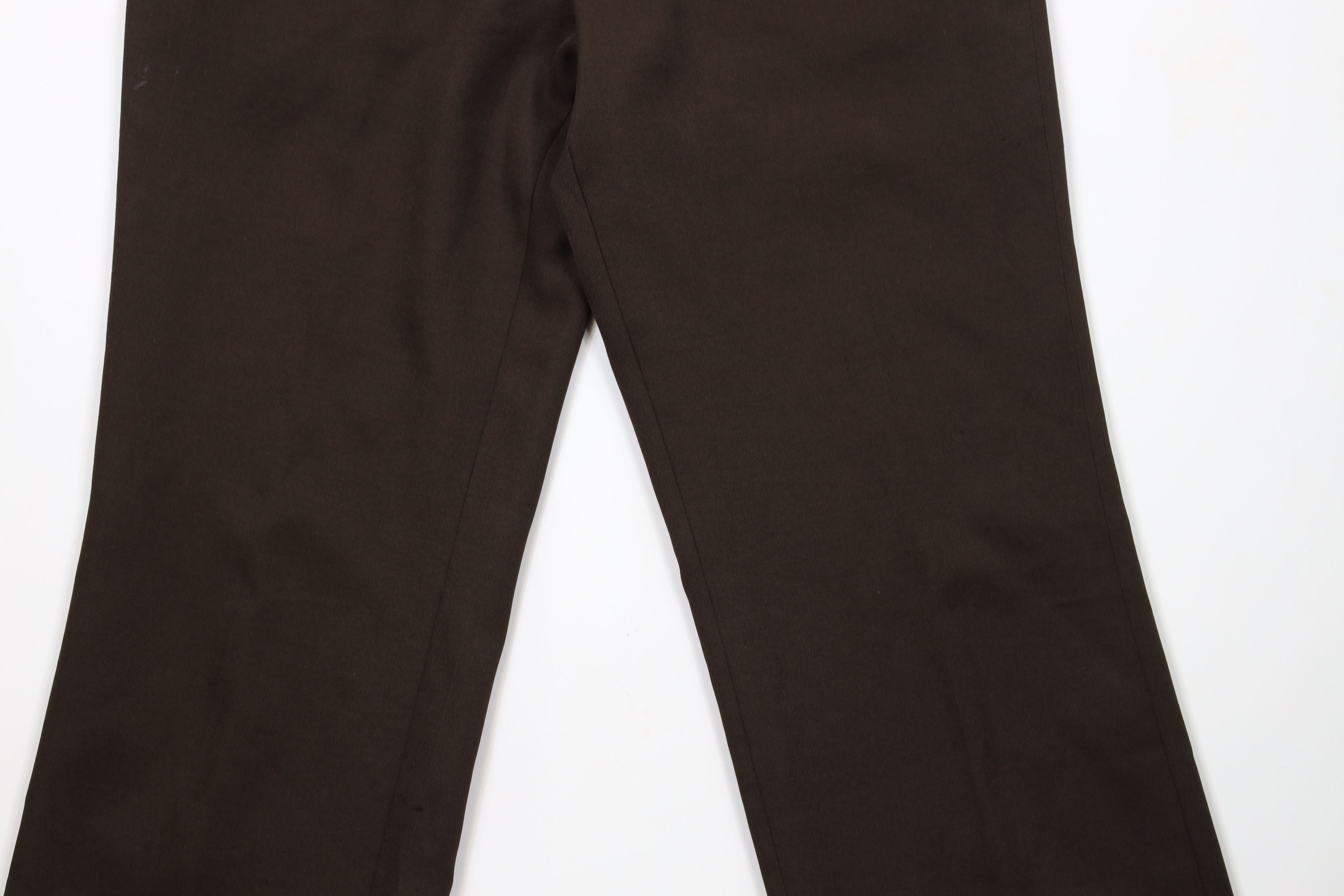 Vintage Vintage 70s Streetwear Flared Wide Leg Chino Pants Brown USA Size US 32 / EU 48 - 3 Thumbnail