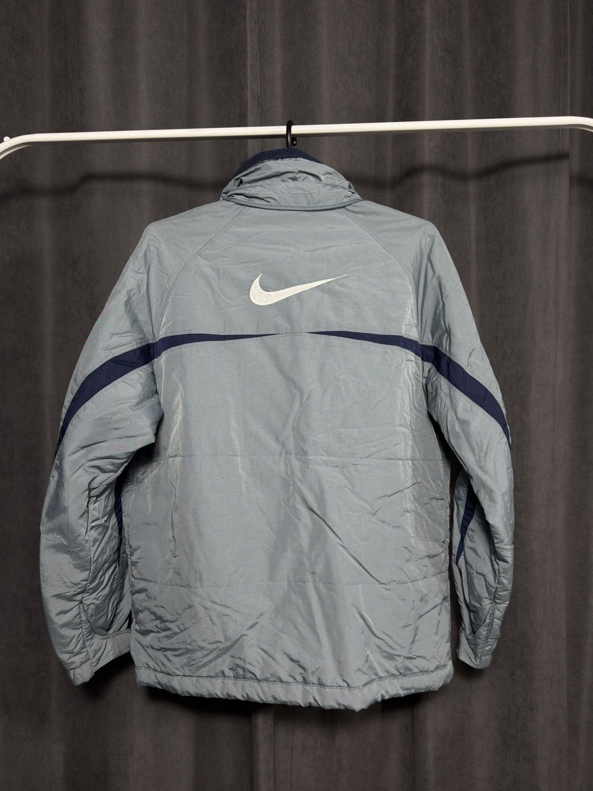 Nike × Vintage Nike vintage puffer jacket big Swoosh Size US S / EU 44-46 / 1 - 1 Thumbnail