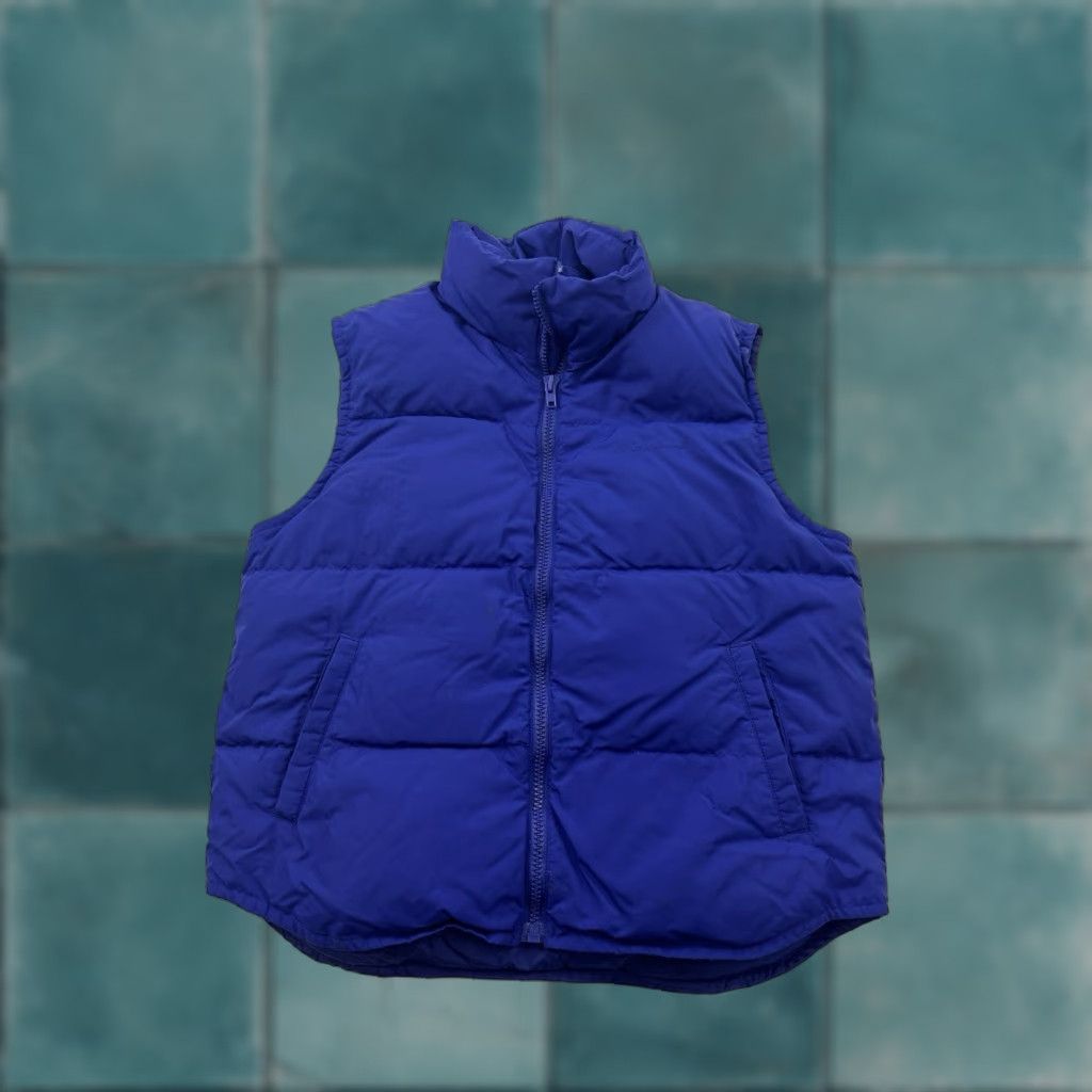 Eddie Bauer Eddie Bauer Vest Womens L Blue Nylon Down Sleeveless Puffer Jacket Logo Vintage Size L / US 10 / IT 46 - 1 Thumbnail