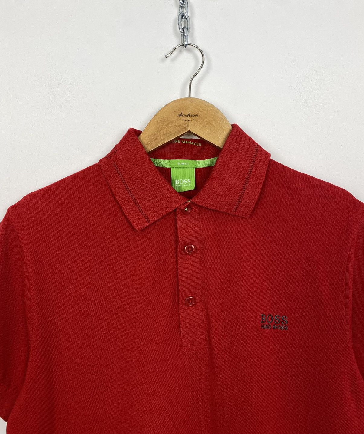 Hugo Boss Hugo Boss Moisture Manager Slim Fit Short Sleeve Polo Shirt Size US M / EU 48-50 / 2 - 2 Thumbnail