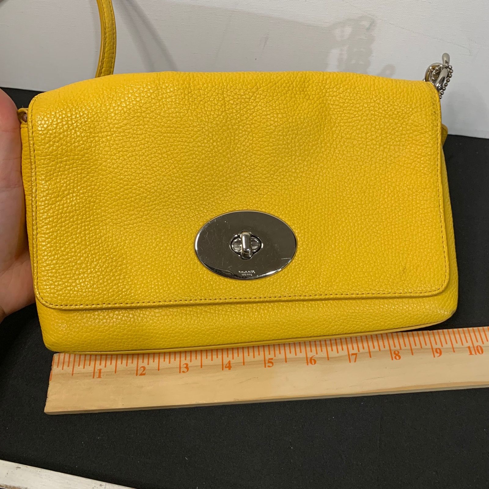 Coach Coach Crosstown Crossbody Bag. With Chain Detail & Turnlock Size ONE SIZE - 15 Thumbnail