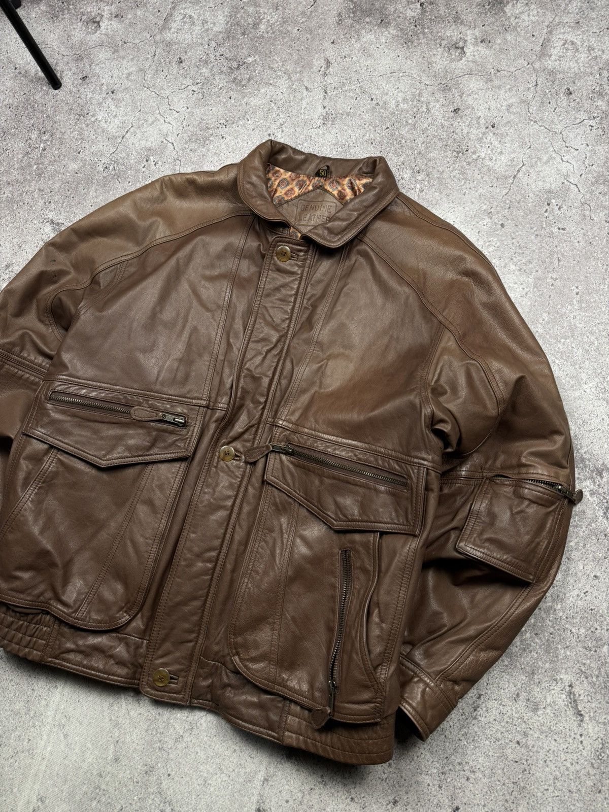 Japanese Brand Avant Garde Carol Christian Poell Style Leather Biker Jacket Size US M / EU 48-50 / 2 - 2 Thumbnail