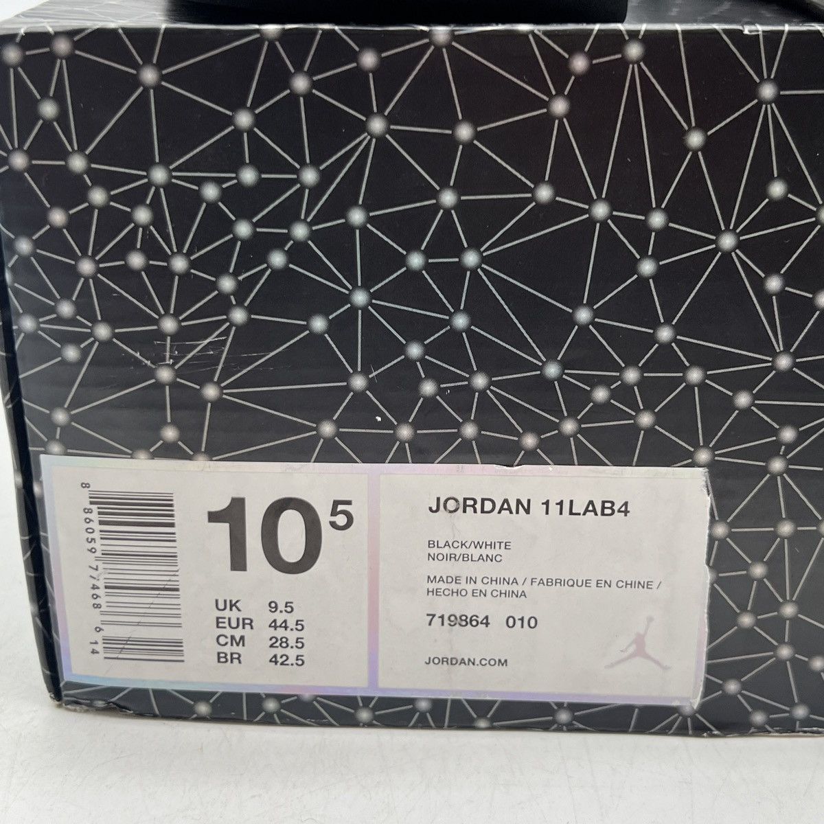 Jordan Brand Air Jordan 4 11lab4 black Size US 10.5 / EU 43-44 - 6 Thumbnail