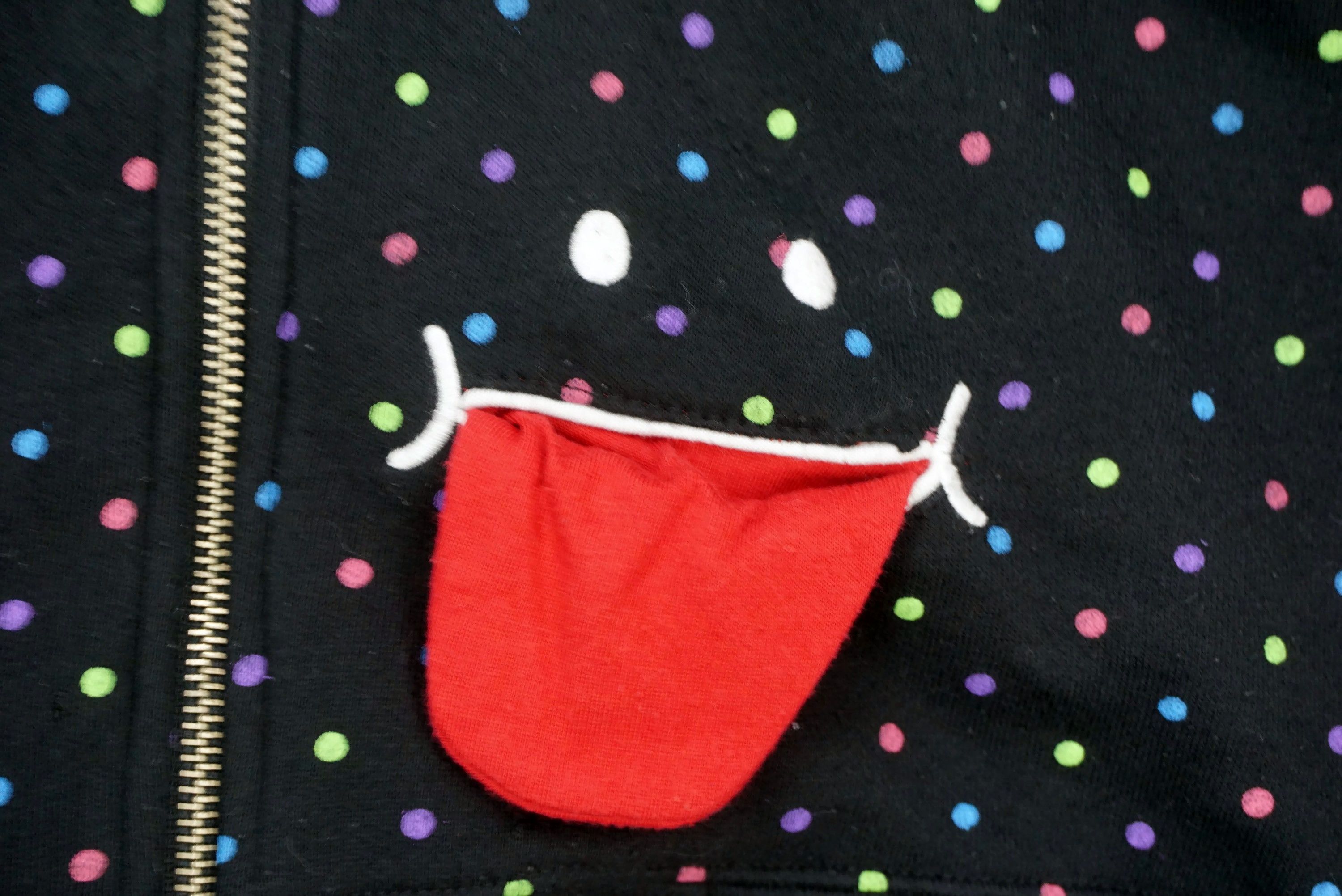 Japanese Brand Up Smile Japan Full Zip Polka Dot Hoodie Fun Sweatshirt Size S / US 4 / IT 40 - 5 Thumbnail