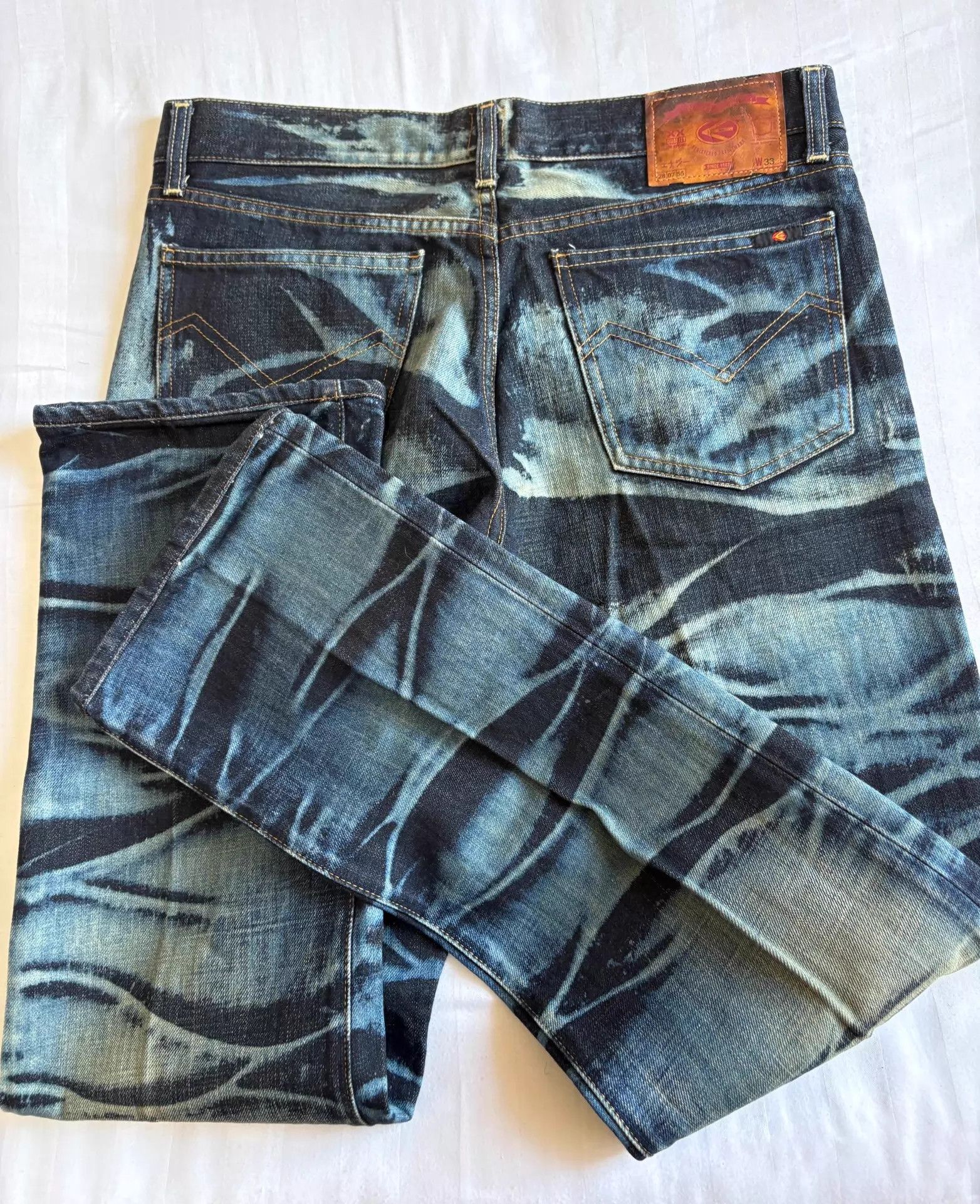 Y's Y’s Vintage Tiger Stripe Denim Jeans Yohji Mid-Rise Size US 33 - 9 Thumbnail