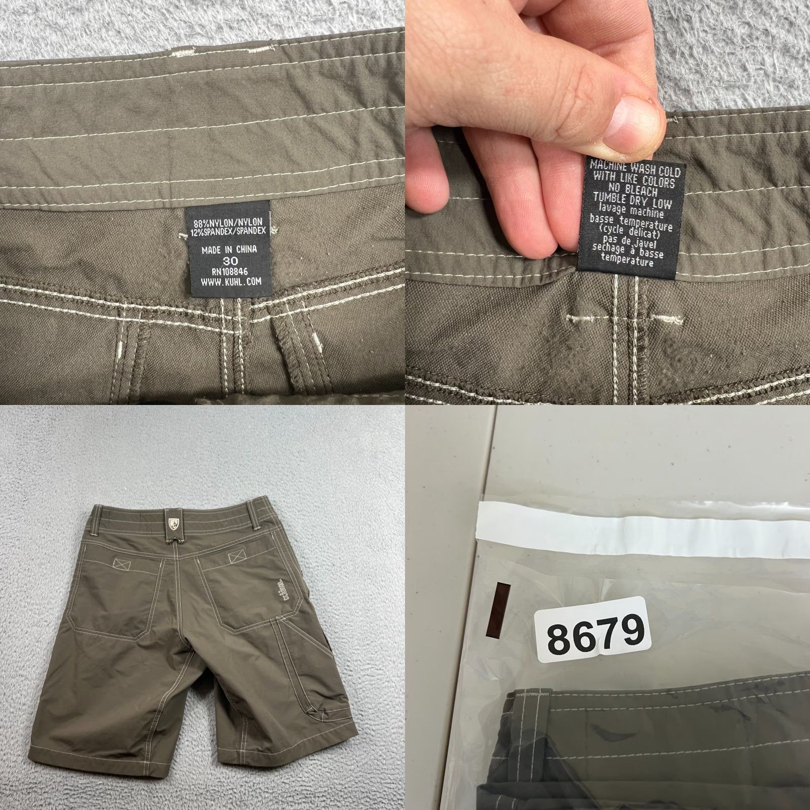 Vintage Kuhl Renegade Shorts Mens 30 Brown Outdoor Performance Lightweight Hiking Size US 30 / EU 46 - 8 Thumbnail