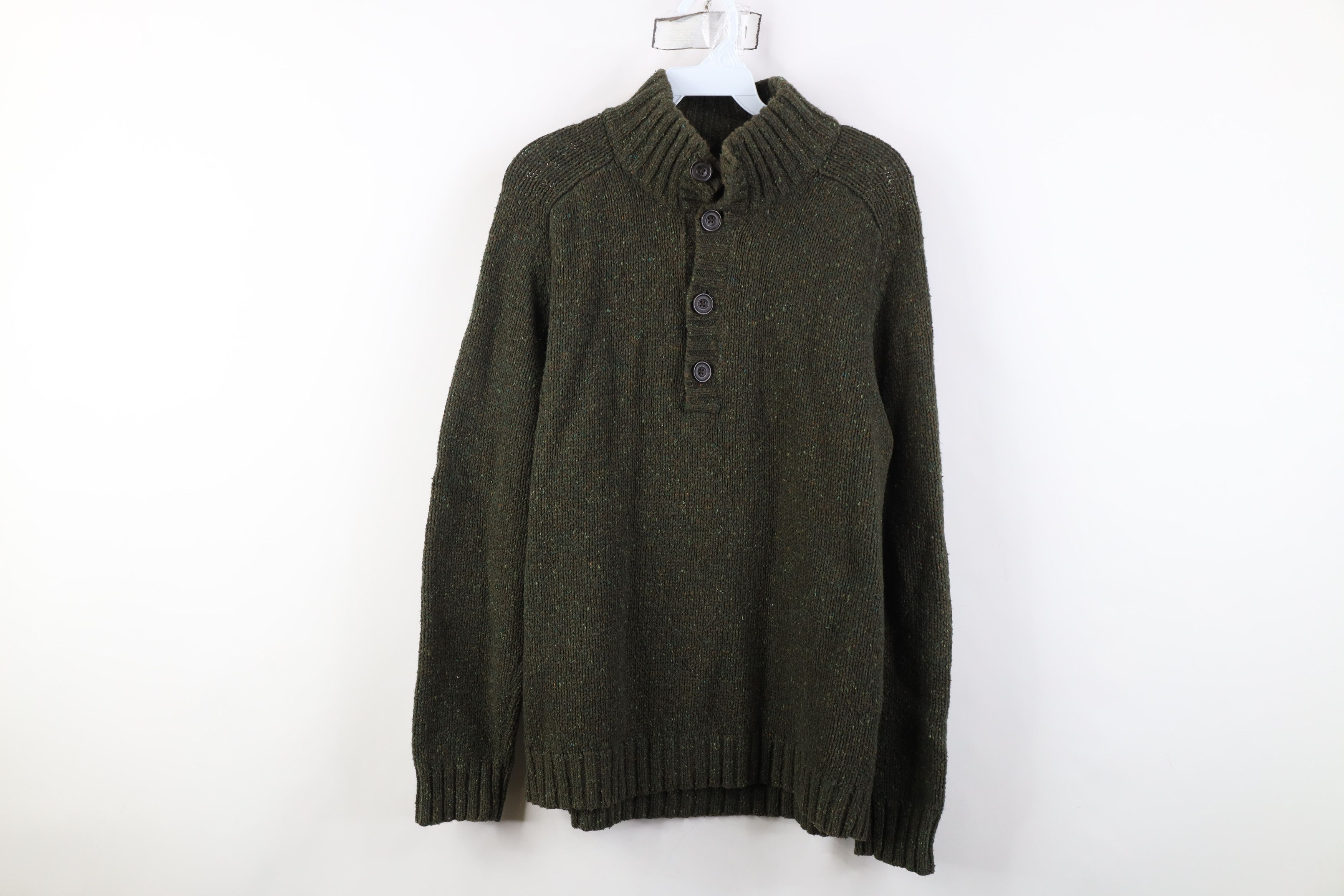Eddie Bauer Vintage Eddie Bauer Rainbow Fleck Knit Henley Sweater Size US S / EU 44-46 / 1 - 1 Thumbnail