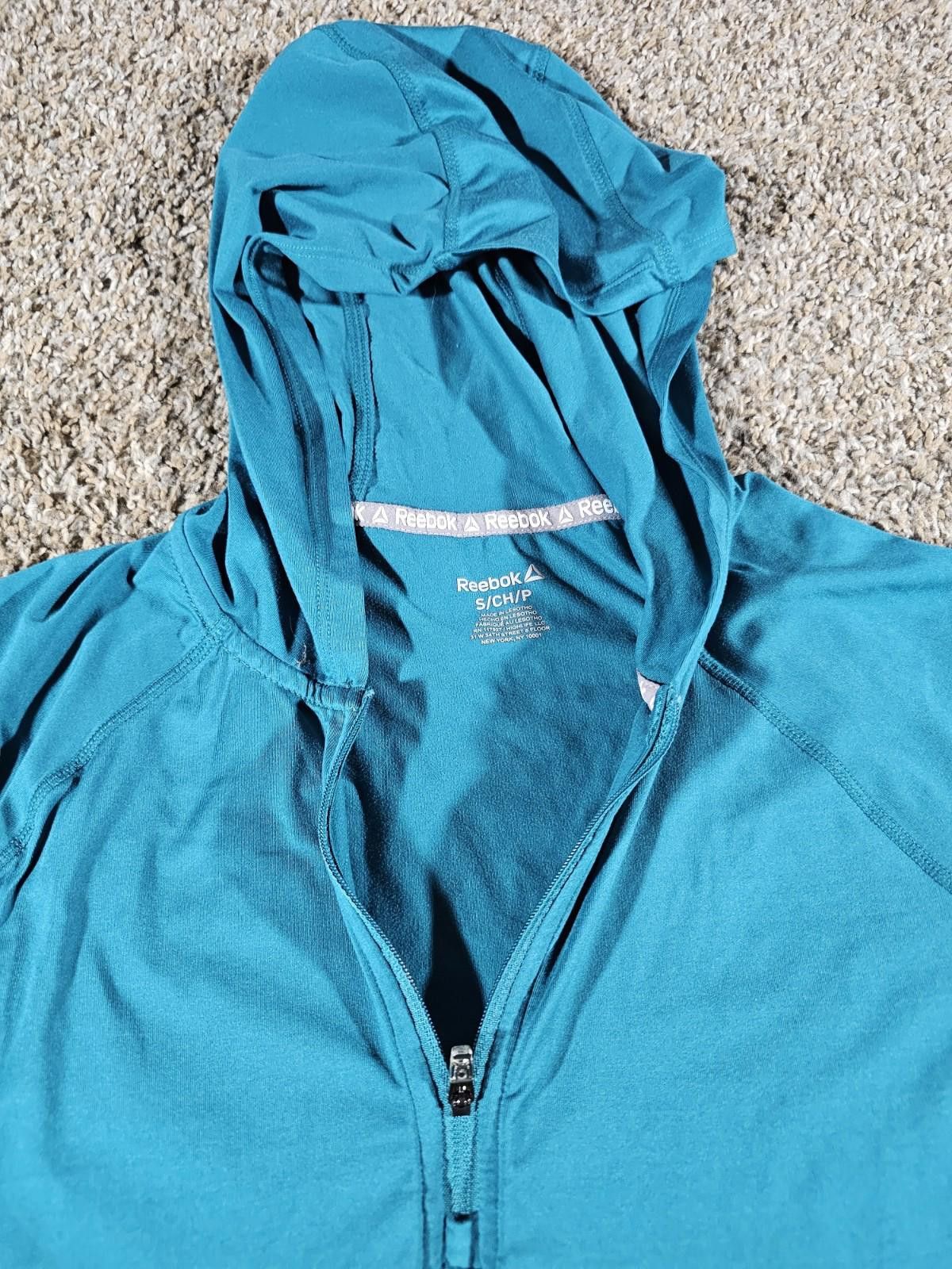 Reebok Reebok 1/2 Zip Womens S Athletic Hoodie Size S / US 4 / IT 40 - 3 Thumbnail