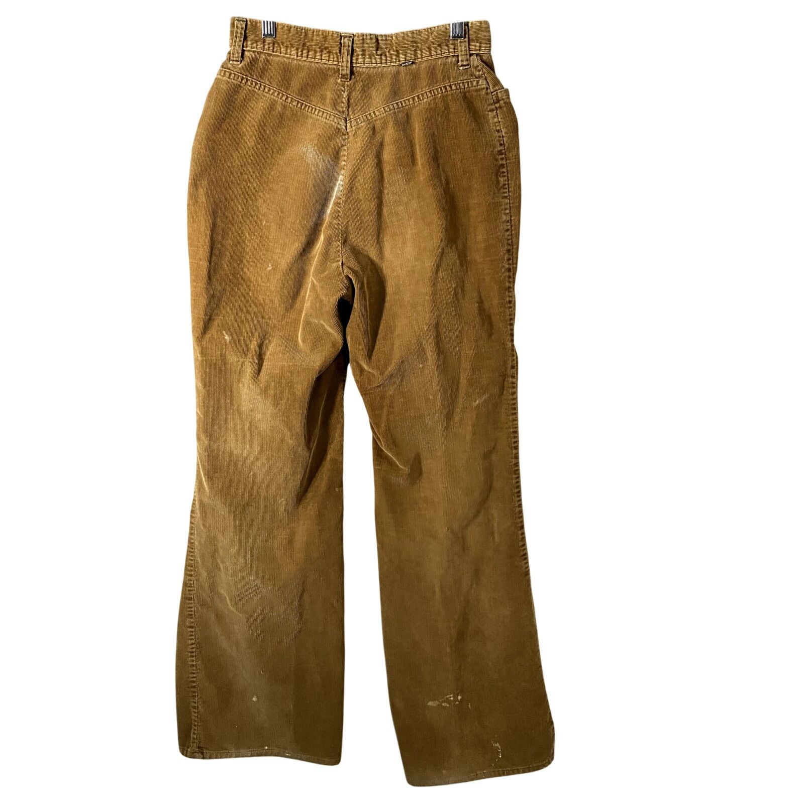 Levi's Vtg 70s Levis MF Corduroy Distressed Brown Tab Pants Mens 12 Size US 28 / EU 44 - 9 Thumbnail