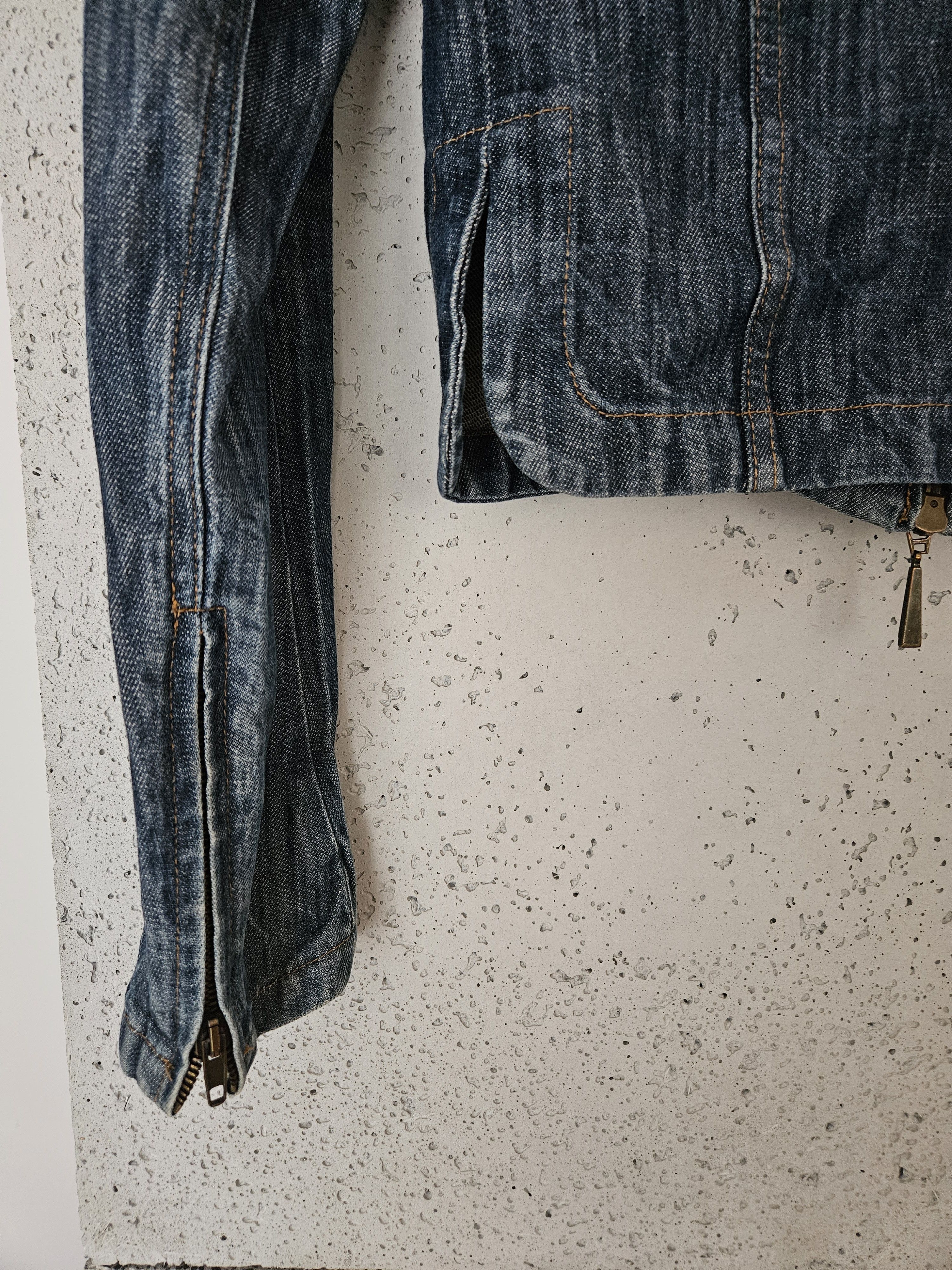 Mugler rare unique snake Mugler denim jeans vintage Jacket Size M / US 6-8 / IT 42-44 - 8 Thumbnail