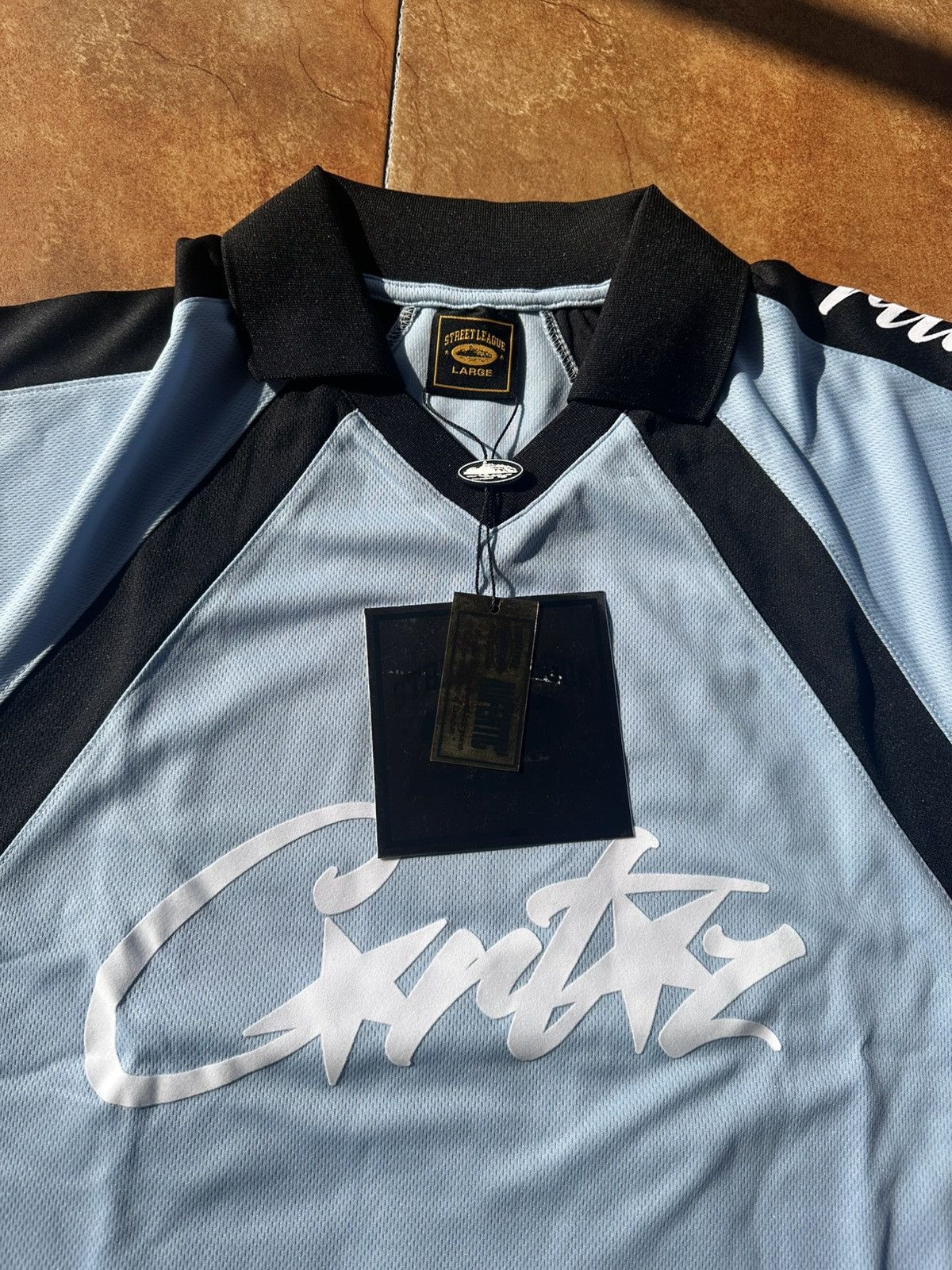 Corteiz Corteiz Allstarz Jersey Baby Blue L Size US L / EU 52-54 / 3 - 6 Thumbnail