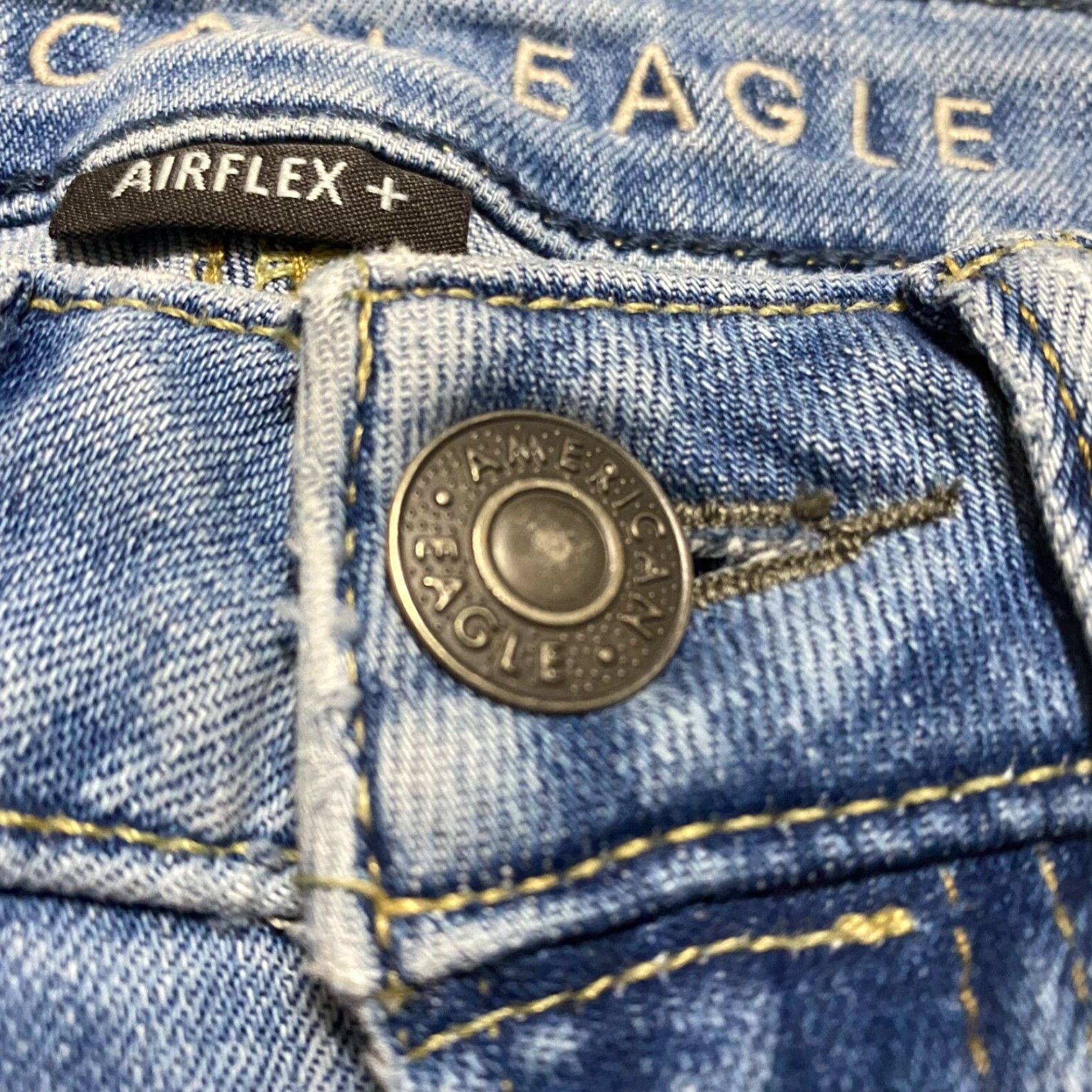 American Eagle Outfitters American Eagle Outfitters Jeans Womens 26x30 Airflex Skinny Medium Wash Low Rise Denim Size 26" / US 2 / IT 38 - 6 Thumbnail