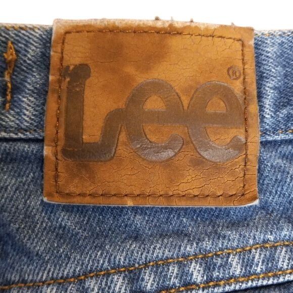 Lee Lee 31x30 Jeans Mens Regular Fit Vintage Denim Blue Distress Size US 31 - 9 Thumbnail