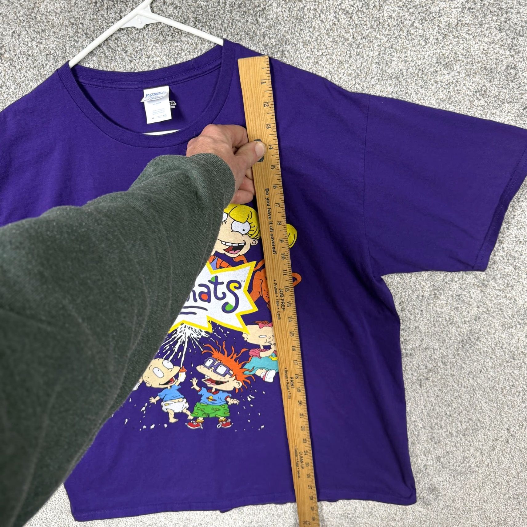 Port & Company Rugrats Nickelodeon T-Shirt Mens XL Purple Short Sleeve Cartoon 90s Kidcore Crew Neck Graphic Print Multicolor Rugrats Logo Size US XL / EU 56 / 4 - 2 Thumbnail
