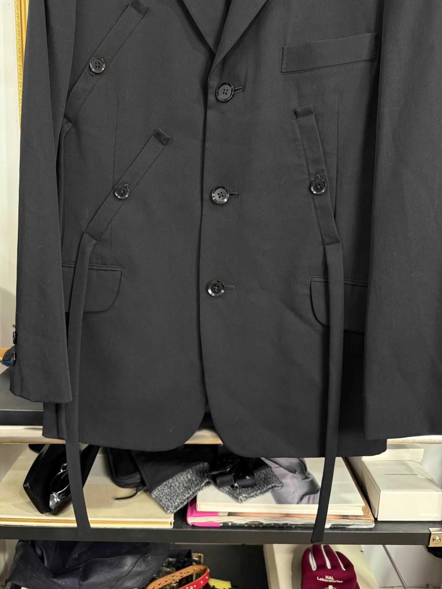 Yohji Yamamoto Yohji Yamamoto Pour Homme Tie Waist Suit Jacket K20 Size US M / EU 48-50 / 2 - 5 Thumbnail