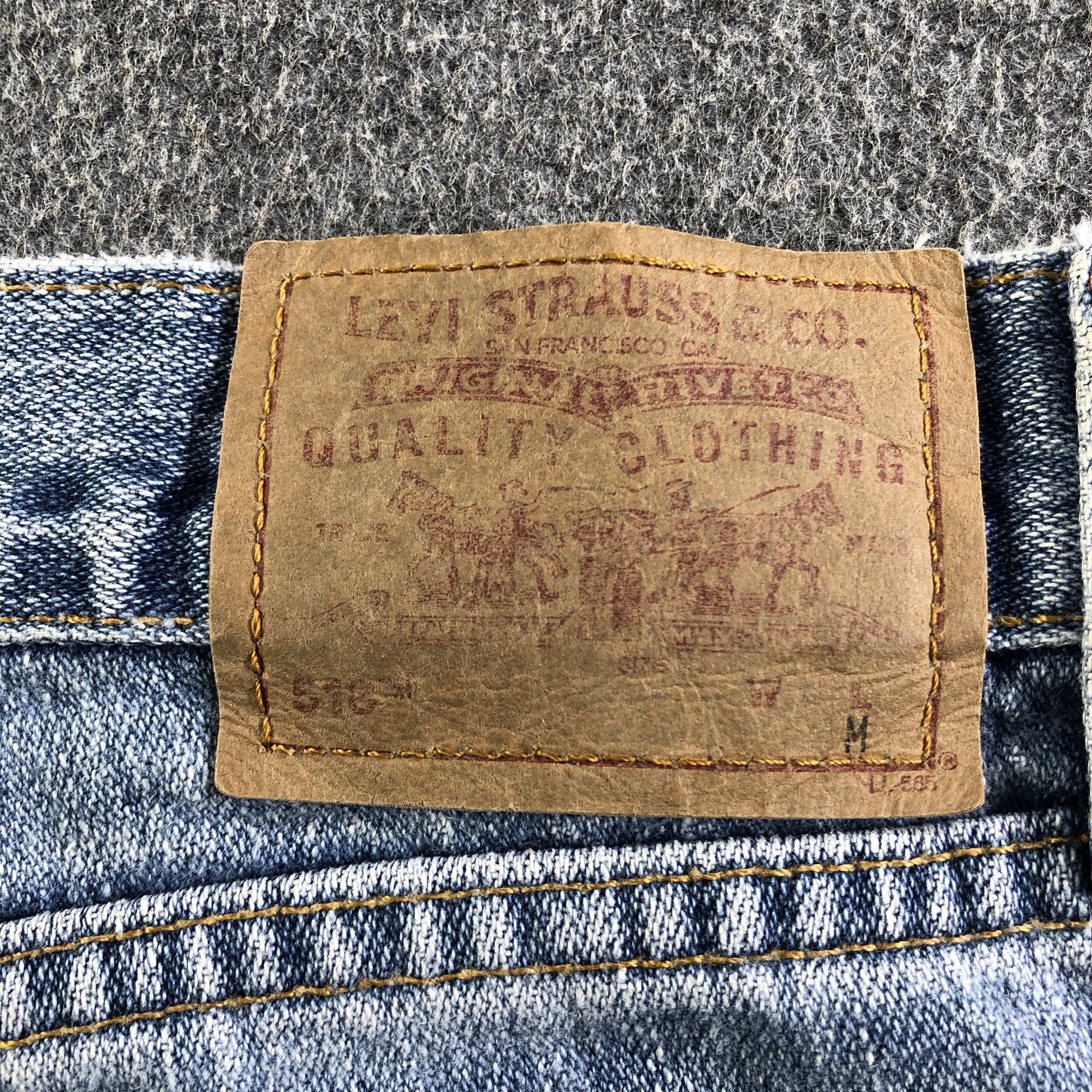 Levi's Vintage Blue Wash Levis 518 Jeans-J3465 Size 35" - 5 Thumbnail