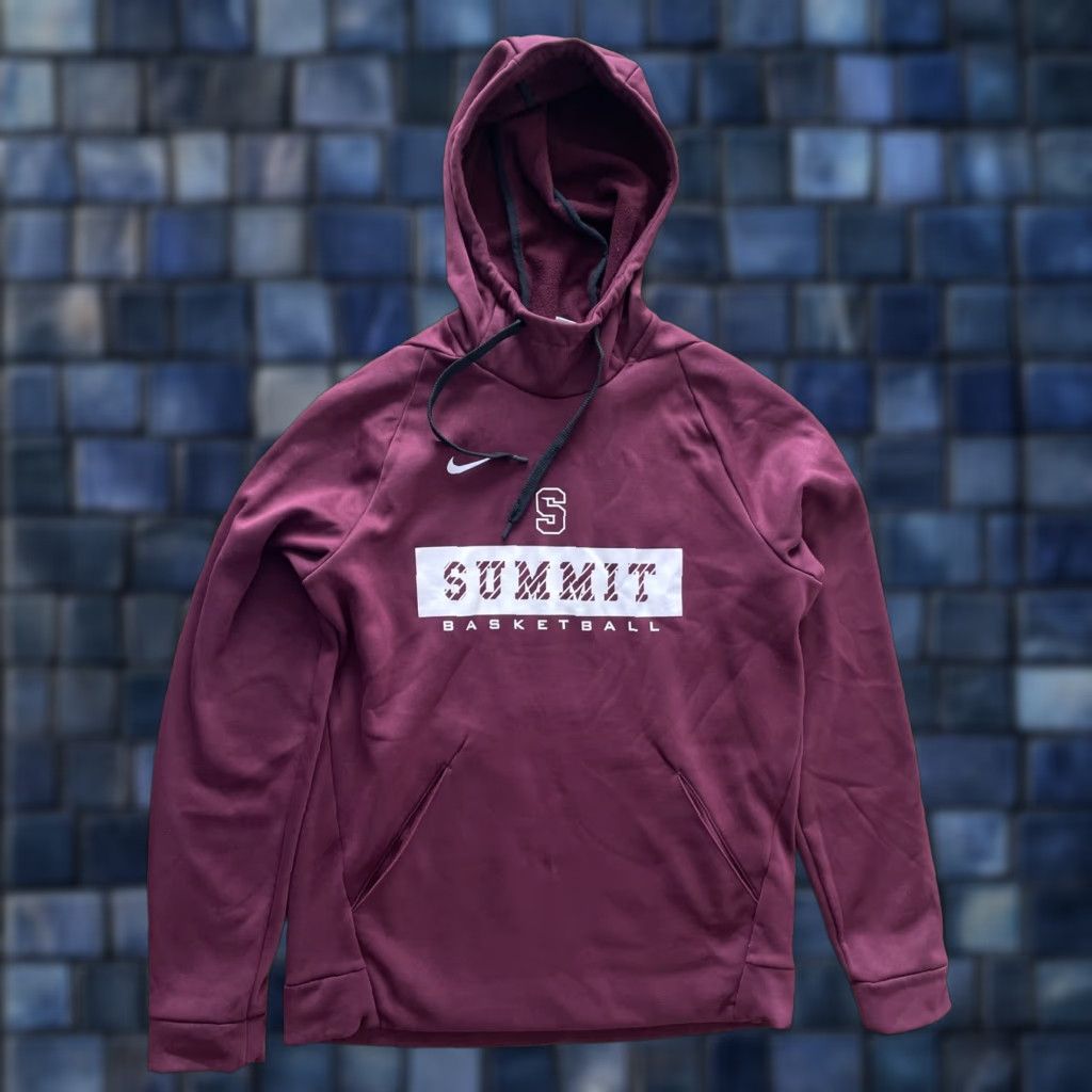 Nike Nike Summit Hoodie Mens S Maroon Pullover Basketball Sweatshirt Size US S / EU 44-46 / 1 - 1 Thumbnail