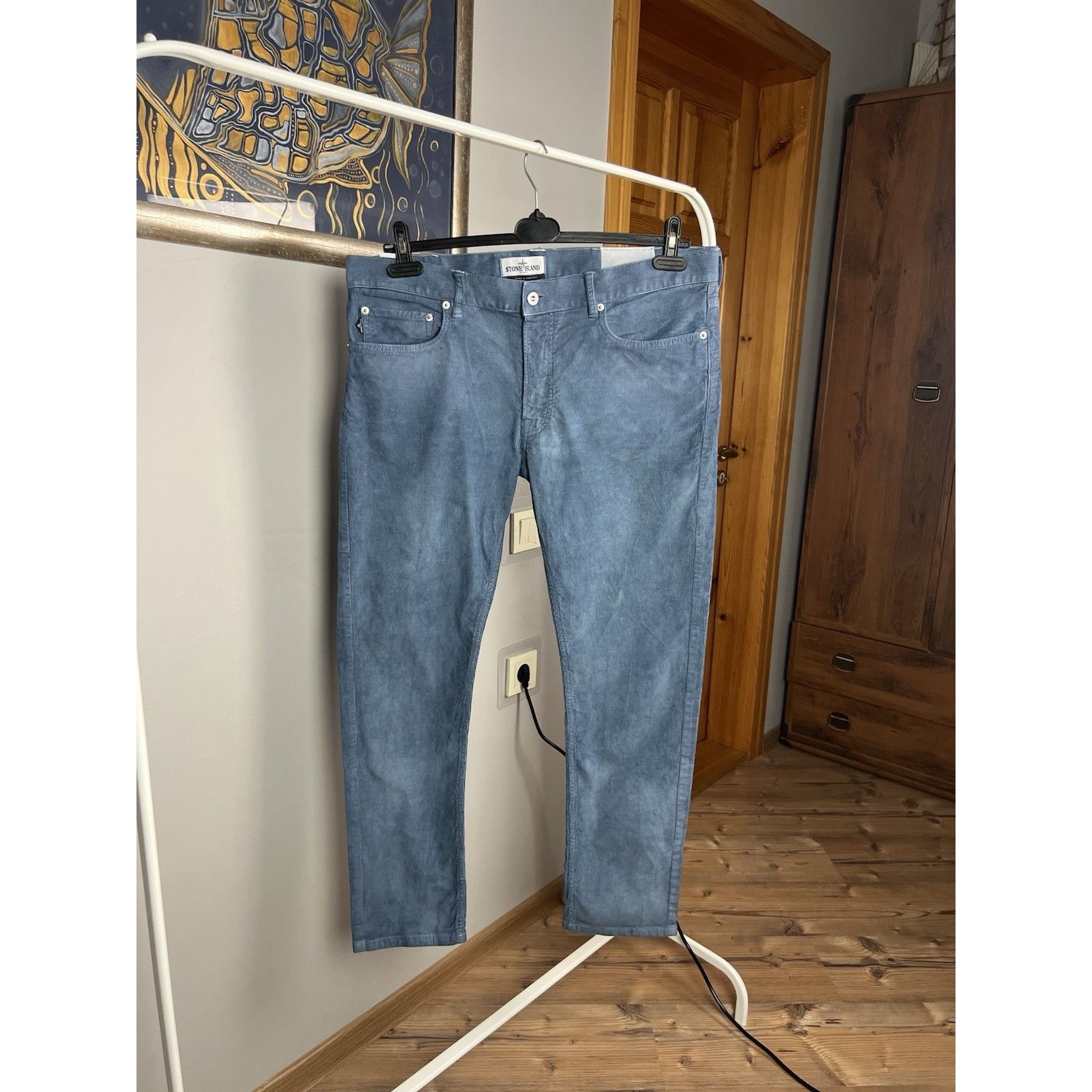 Stone Island MINT! Stone Island Blue Corduroy Pants Size W 36 L 34 Size US 36 / EU 52 - 3 Thumbnail
