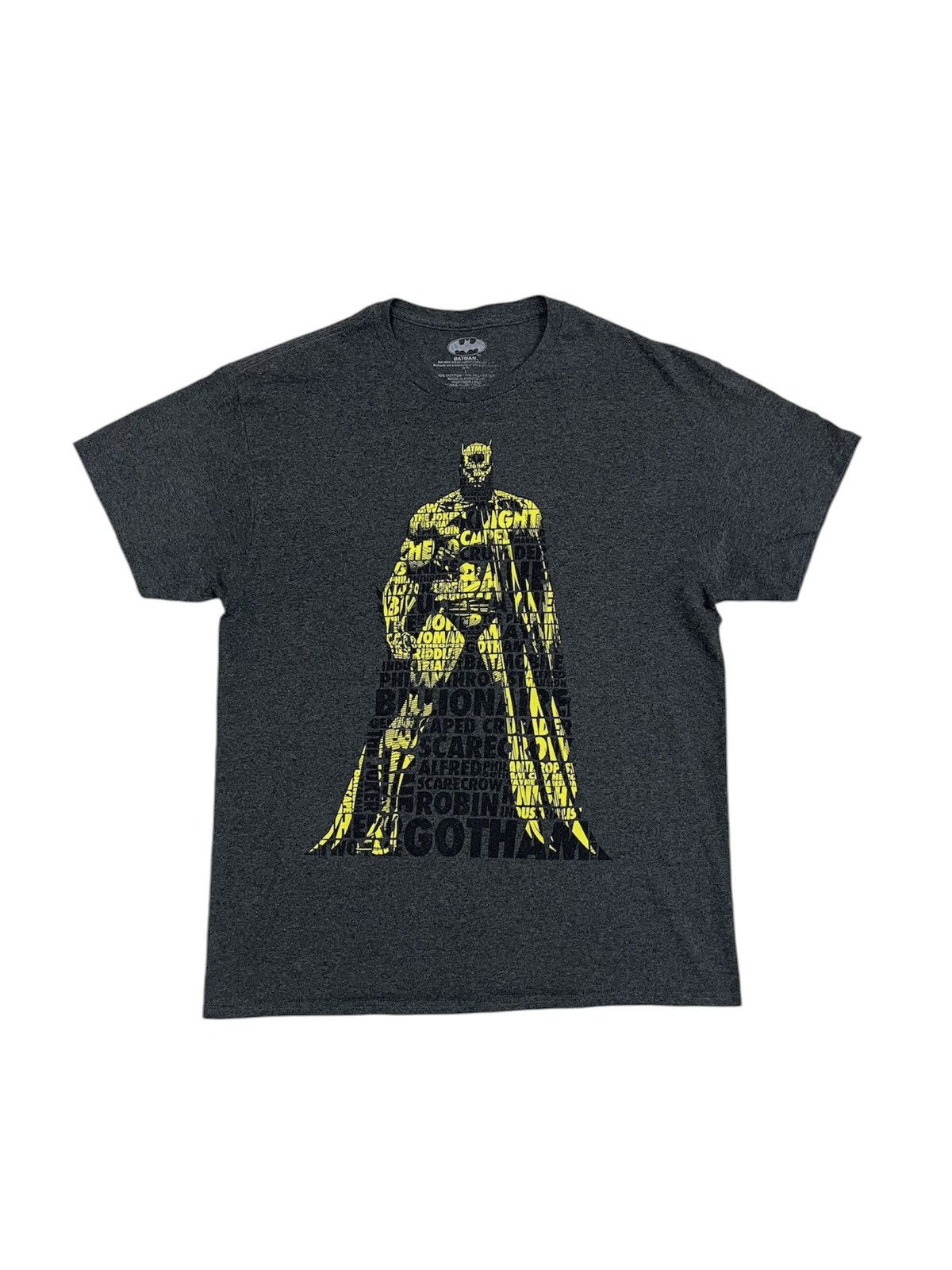 DC Comics × Vintage Batman Comic Yellow Front Grey T-Shirt Size US L / EU 52-54 / 3 - 1 Thumbnail
