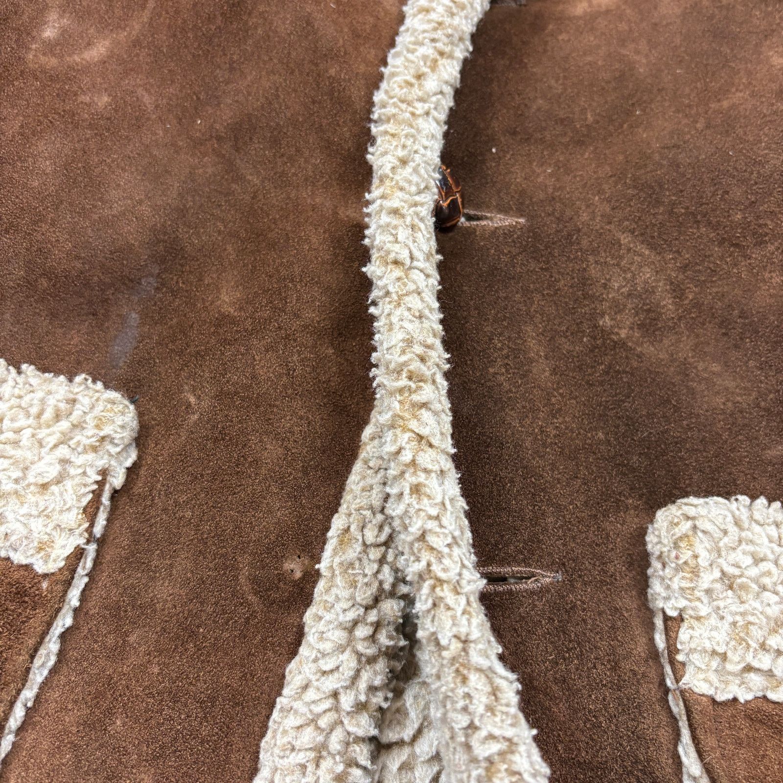 Schott × Vintage VTG Schott Bros NYC Rancher Western Shearling Suede Coat 40 Size US M / EU 48-50 / 2 - 11 Thumbnail