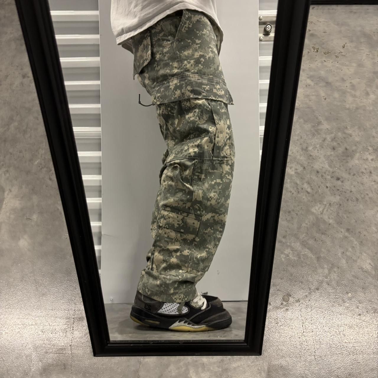 Japanese Brand × Vintage Crazy Vintage Y2K/2000s Military Camo Streetwear Skater Cargo Pants! Size US 30 / EU 46 - 2 Thumbnail