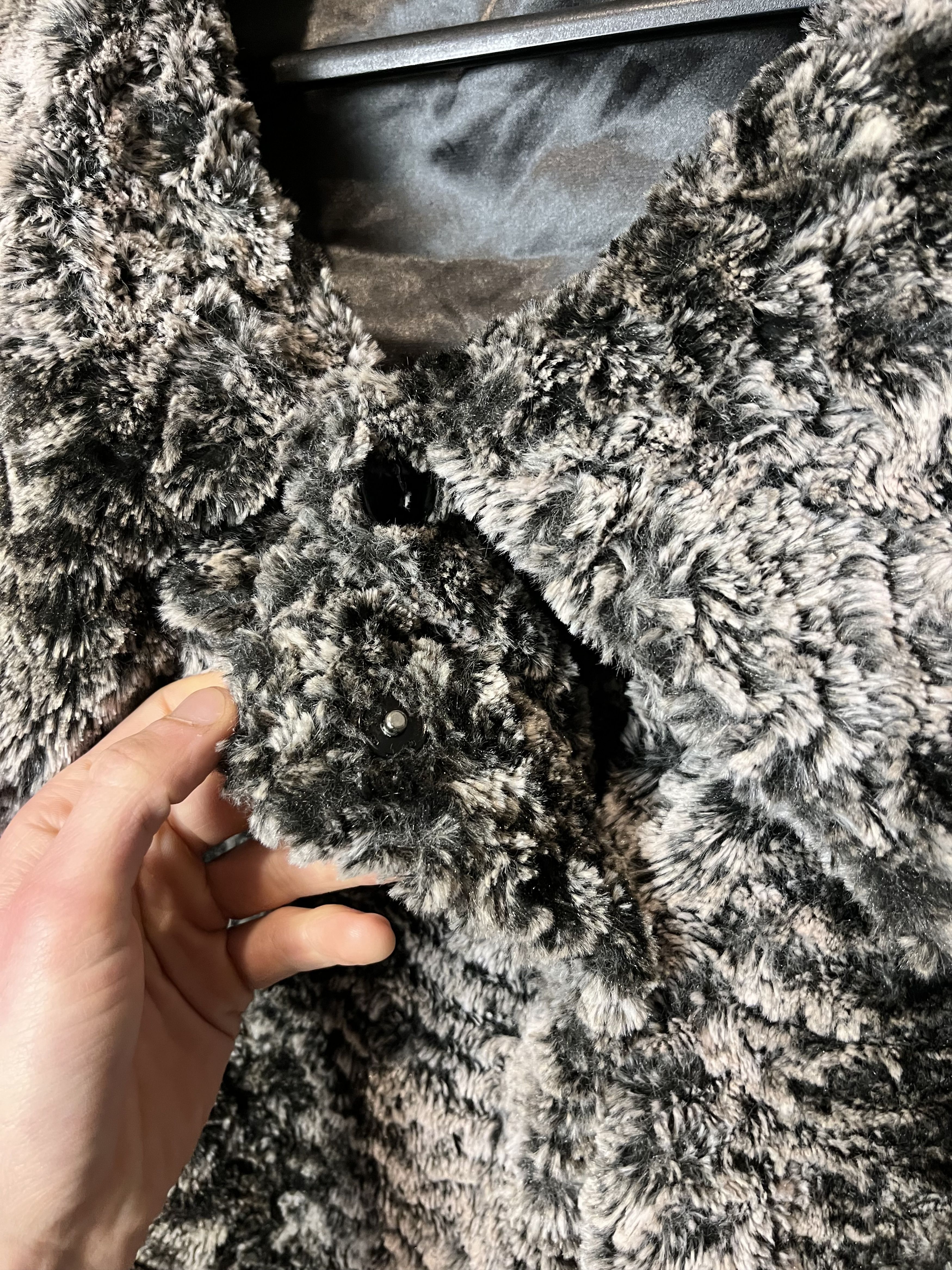 Roberto Cavalli × Vintage Roberto Cavalli 2005 Cropped Faux Fur y2k Jacket Size S / US 4 / IT 40 - 7 Thumbnail