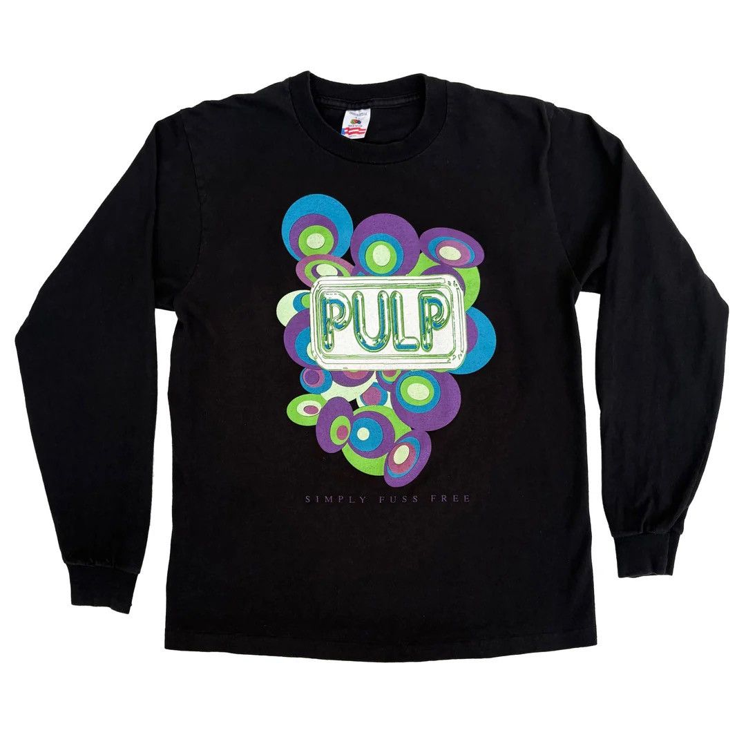 Band Tees Pulp 1996 96 90s Vintage Band Jarvis Cocker Logo L/S T-Shirt Size US L / EU 52-54 / 3 - 1 Thumbnail