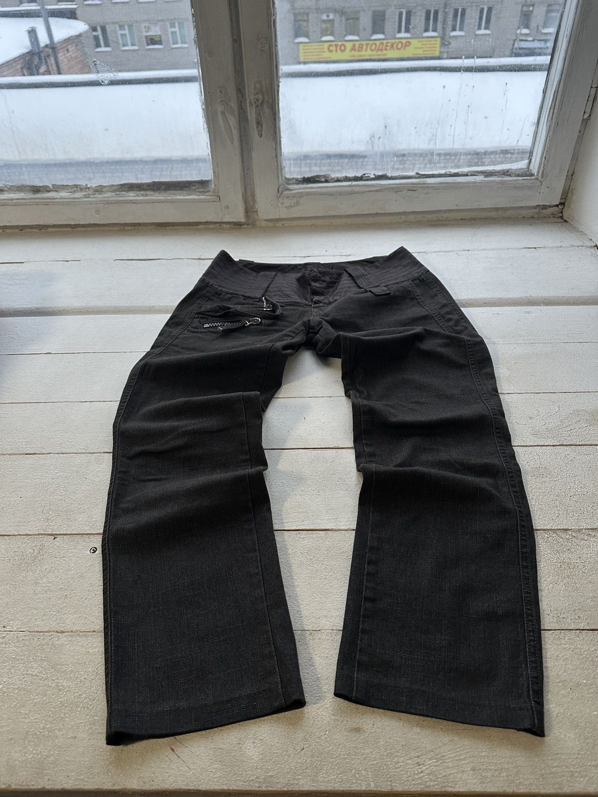 Diesel 🚨 DIESEL AVANT GARDE GOTHIC WOMEN JEANS LOGO IFSIXWASNINE Size 31" - 1 Thumbnail