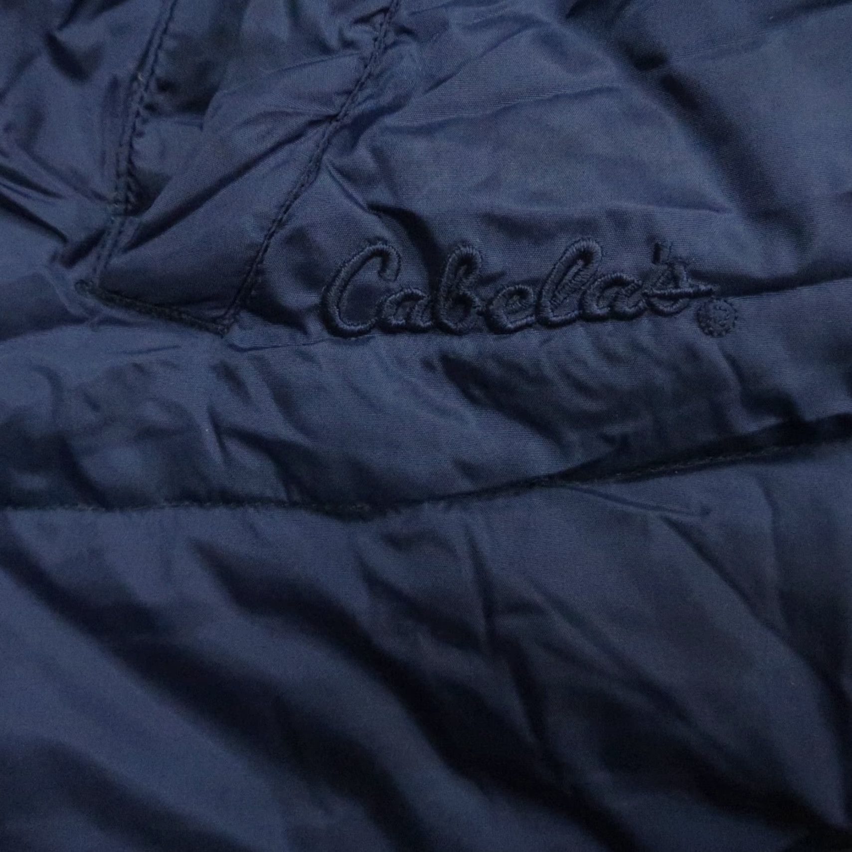 Vintage Cabela's Vest Mens XL Blue Goose Down 650 Puffer Snap Hiking Hunting Jacket/Coat Warmth Weight 650 Size US XL / EU 56 / 4 - 4 Thumbnail