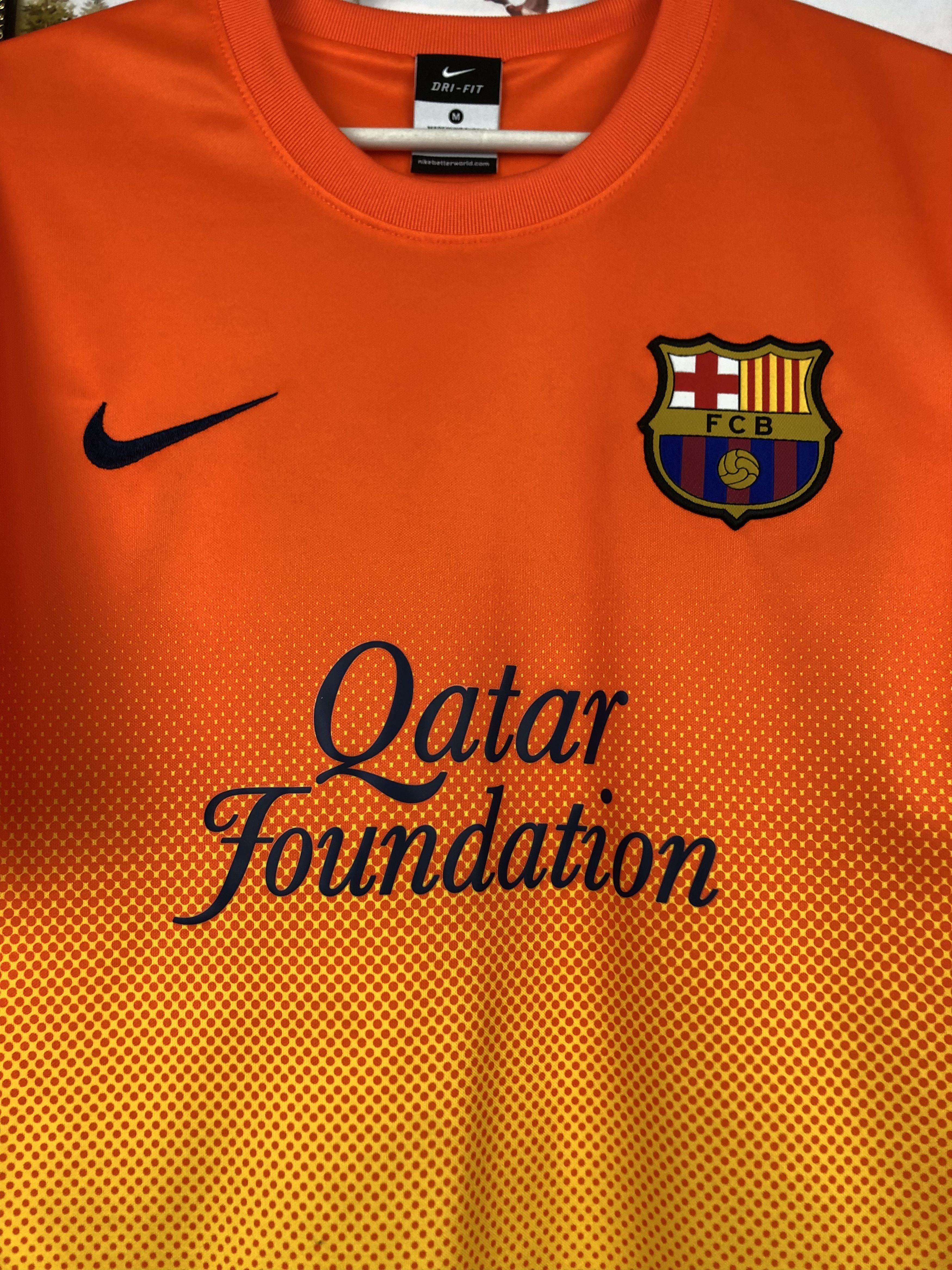 Nike Barcelona football shirt 2012 Soccer Nike Jersey Camiseta Size US M / EU 48-50 / 2 - 3 Thumbnail