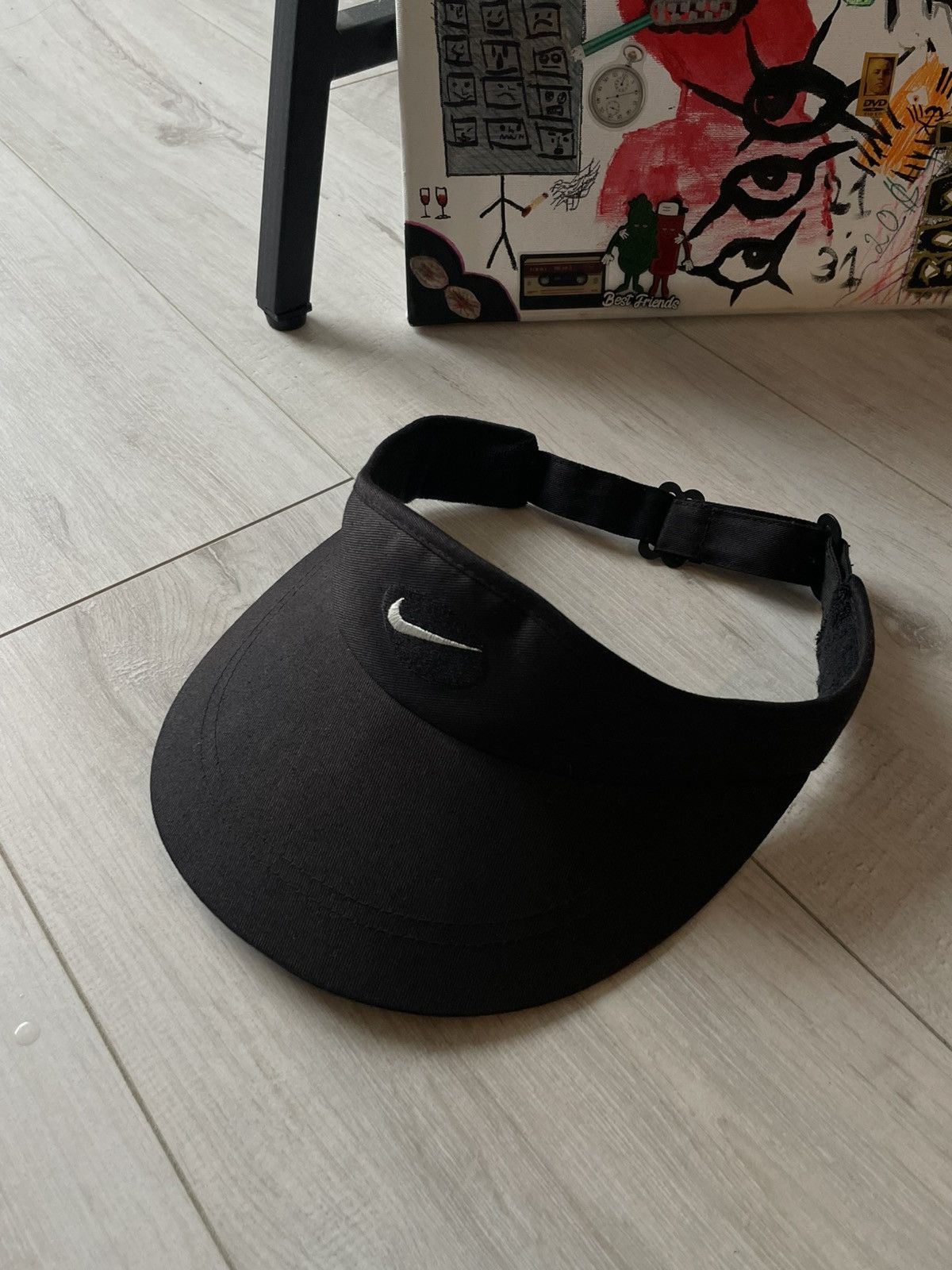 Nike Vintage 90’s Nike Dri-FIT Ace Swoosh Visor Hat Cap Swoosh Size ONE SIZE - 1 Thumbnail