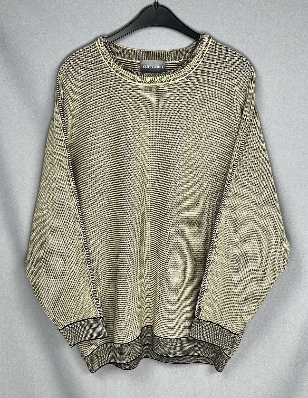 Pull Carlo Colucci Noir Taille 56 (XL) Homme - Occasion Très Bon état