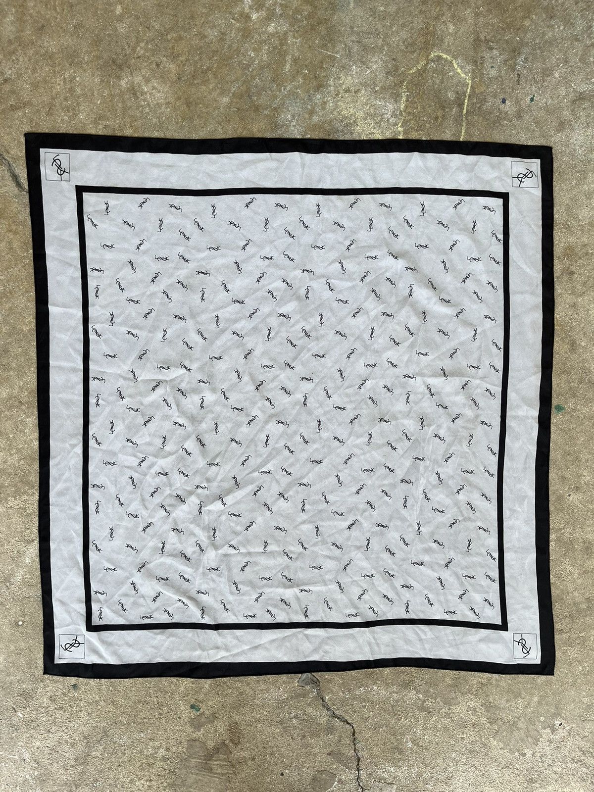 Yves Saint Laurent Scarf YSL Monogram