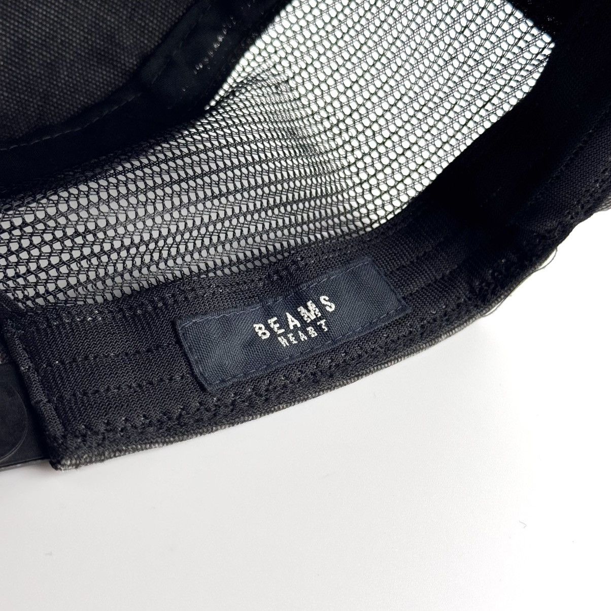 Beams Plus Beams Heart Japanese Y2K Streetwear Canvas Mesh Minimal Cap Size ONE SIZE - 7 Thumbnail