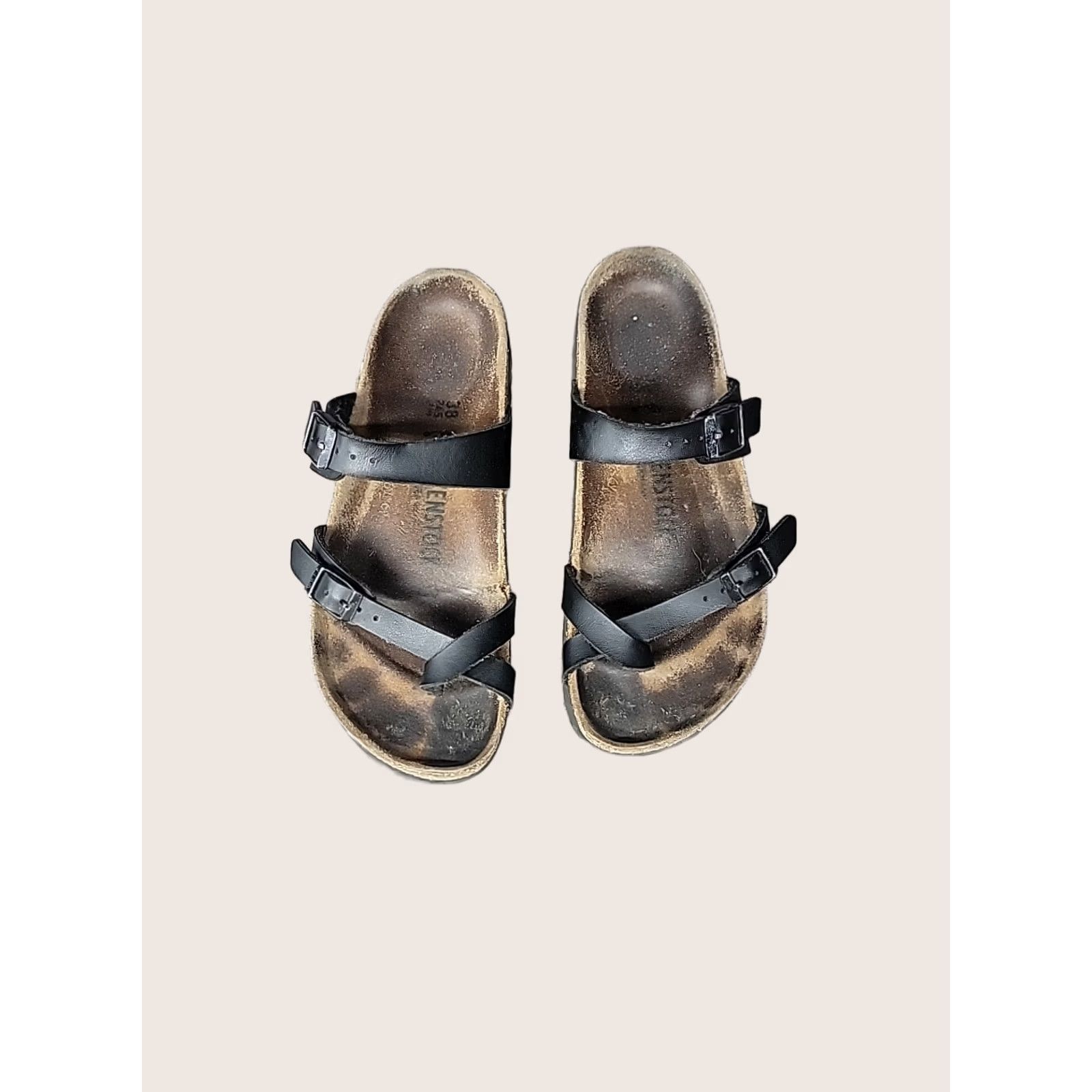 Birkenstock Birkenstock Sandals Womens 38 L7 M5 Buckle Strap Leather Brown 245 Size US 7 / IT 37 - 1 Thumbnail