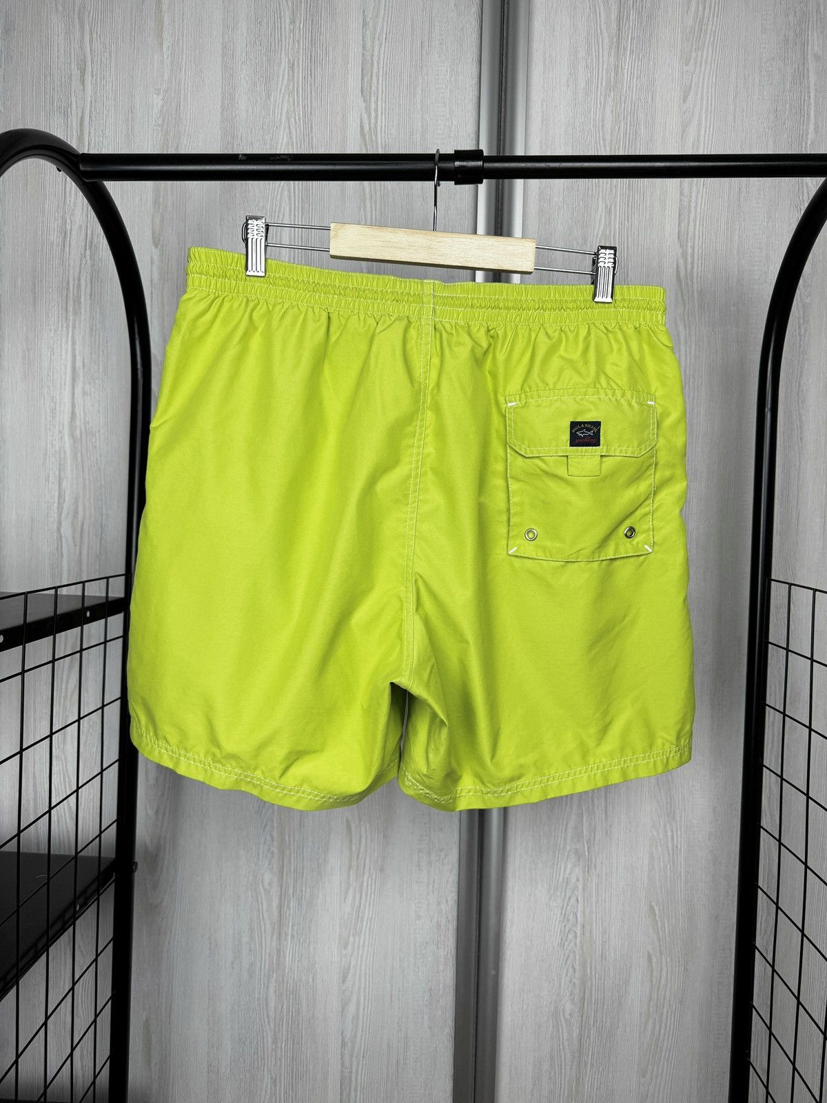 Paul & Shark Paul & Shark acid green swimwear shorts with stripes size L Size US 34 / EU 50 - 6 Thumbnail