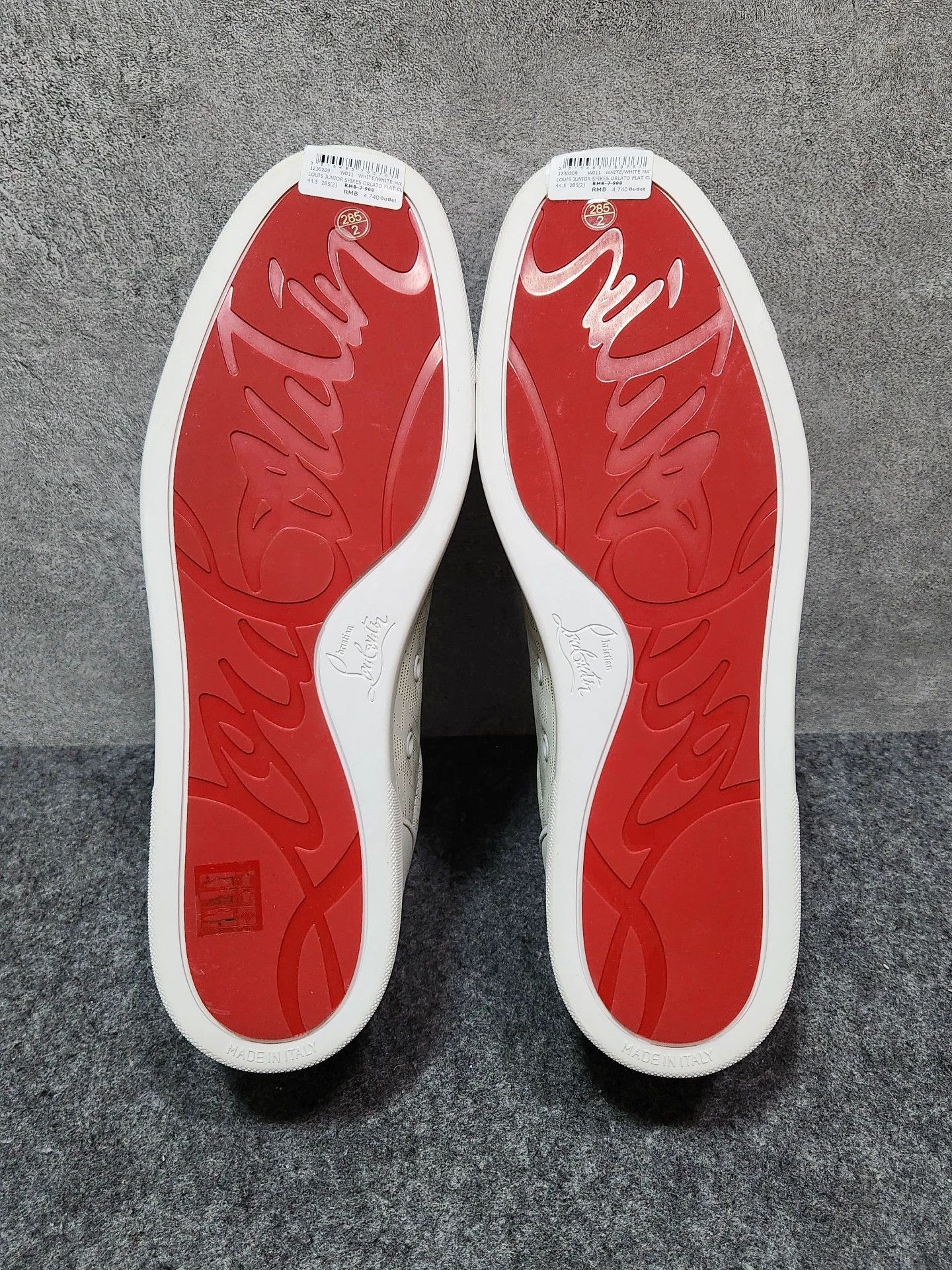 Christian Louboutin Christian Louboutin white low-top sneakers Size US 11.5 / EU 44-45 - 5 Thumbnail