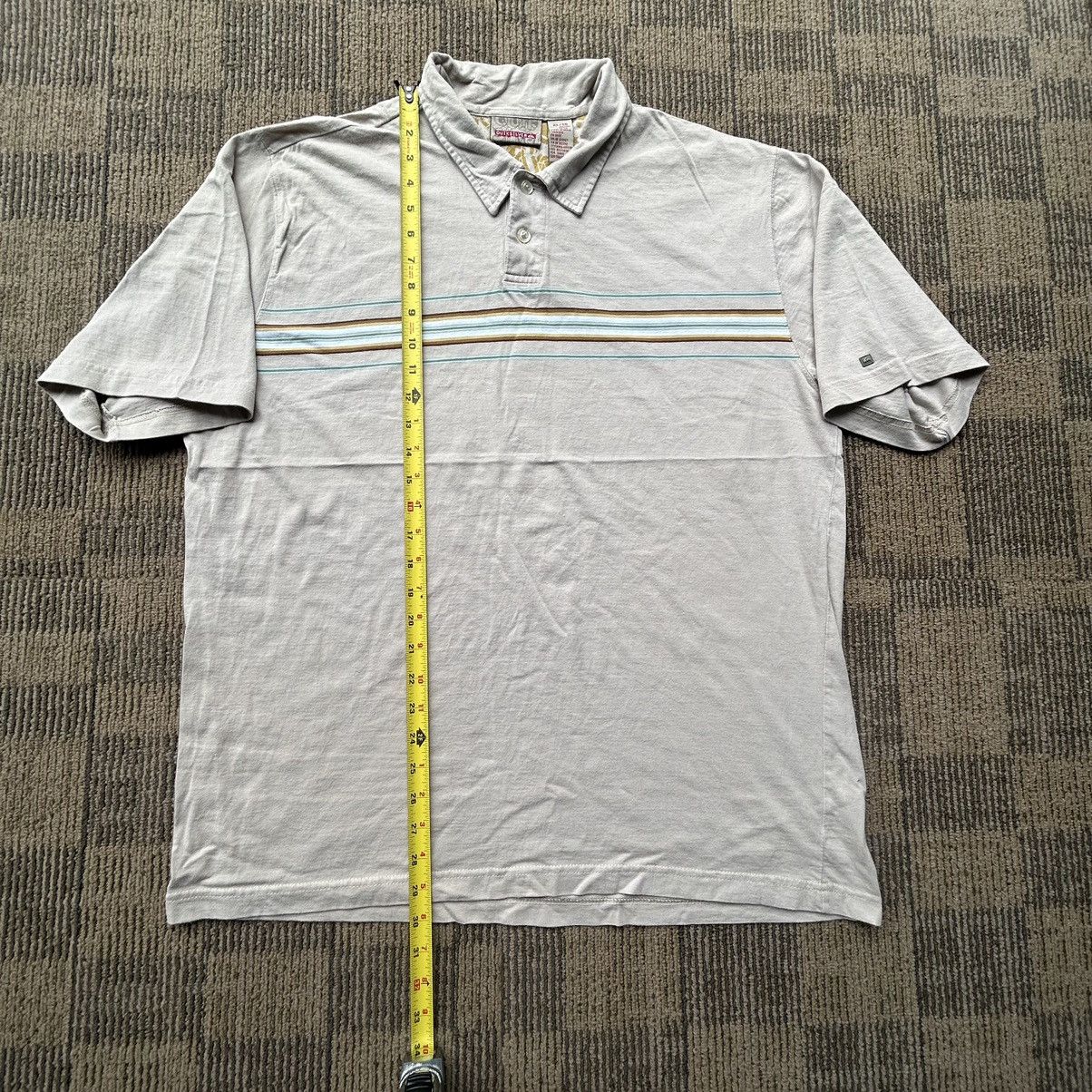 Quiksilver Vtg Quiksilver Y2K Surfer Beige Polo Shirt Size US XL / EU 56 / 4 - 5 Thumbnail