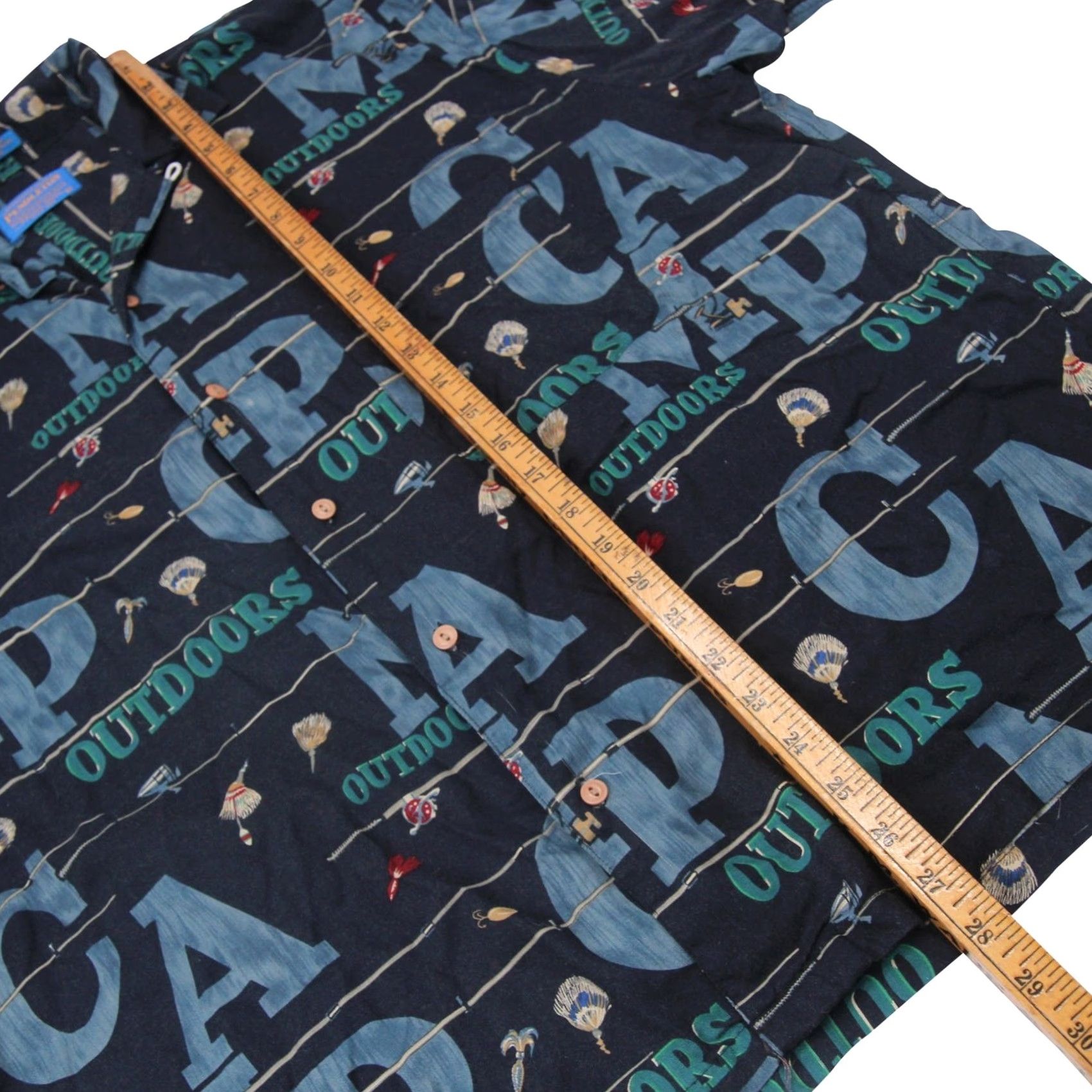 Pendleton VINTAGE Pendleton Shirt Men L %100 Rayon Allover Print Camp Fishing Shirt Size US L / EU 52-54 / 3 - 6 Thumbnail