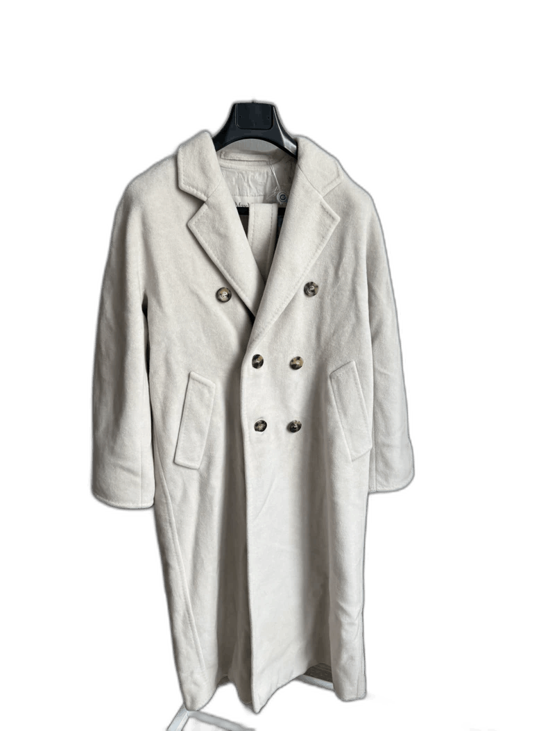 Max Mara Maxmara Ice White Coat Outerwear Size S / US 4 / IT 40 - 1 Thumbnail