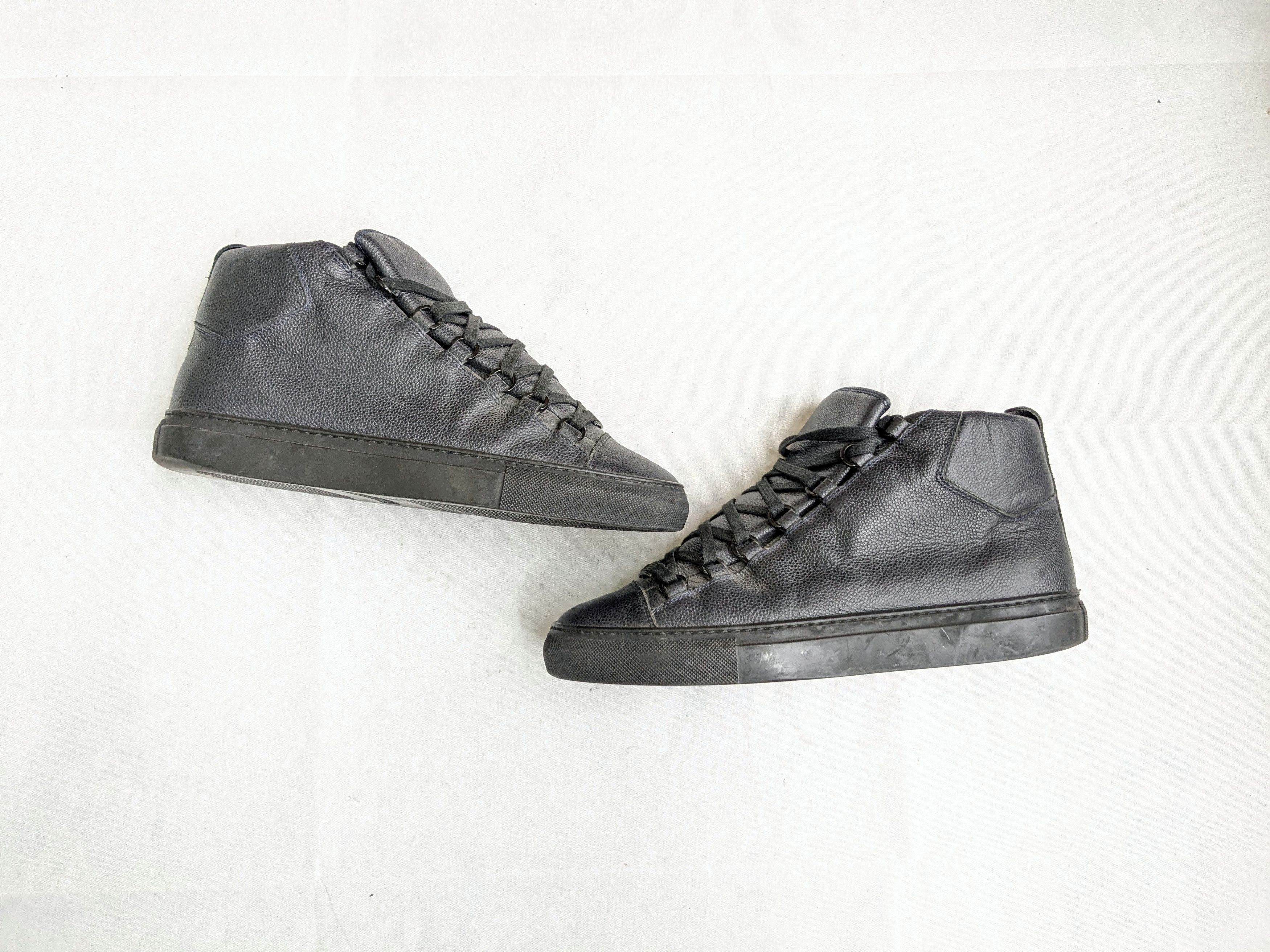 Balenciaga Balenciaga Arena Navy Blue Black 7 40 High Tops Leather Size US 8 / EU 41 - 1 Thumbnail
