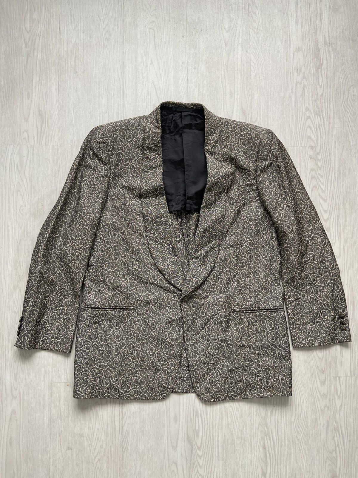 Balenciaga Vintage 1990’s Balenciaga Paris Woven Full Printed Jacket Size US L / EU 52-54 / 3 - 1 Thumbnail