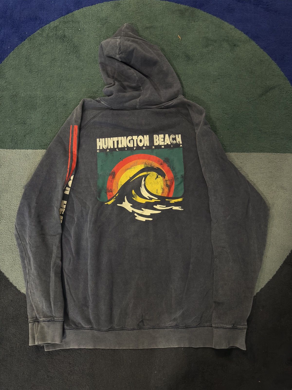 Vintage Huntington Beach surf hoodie Size US XL / EU 56 / 4 - 2 Thumbnail
