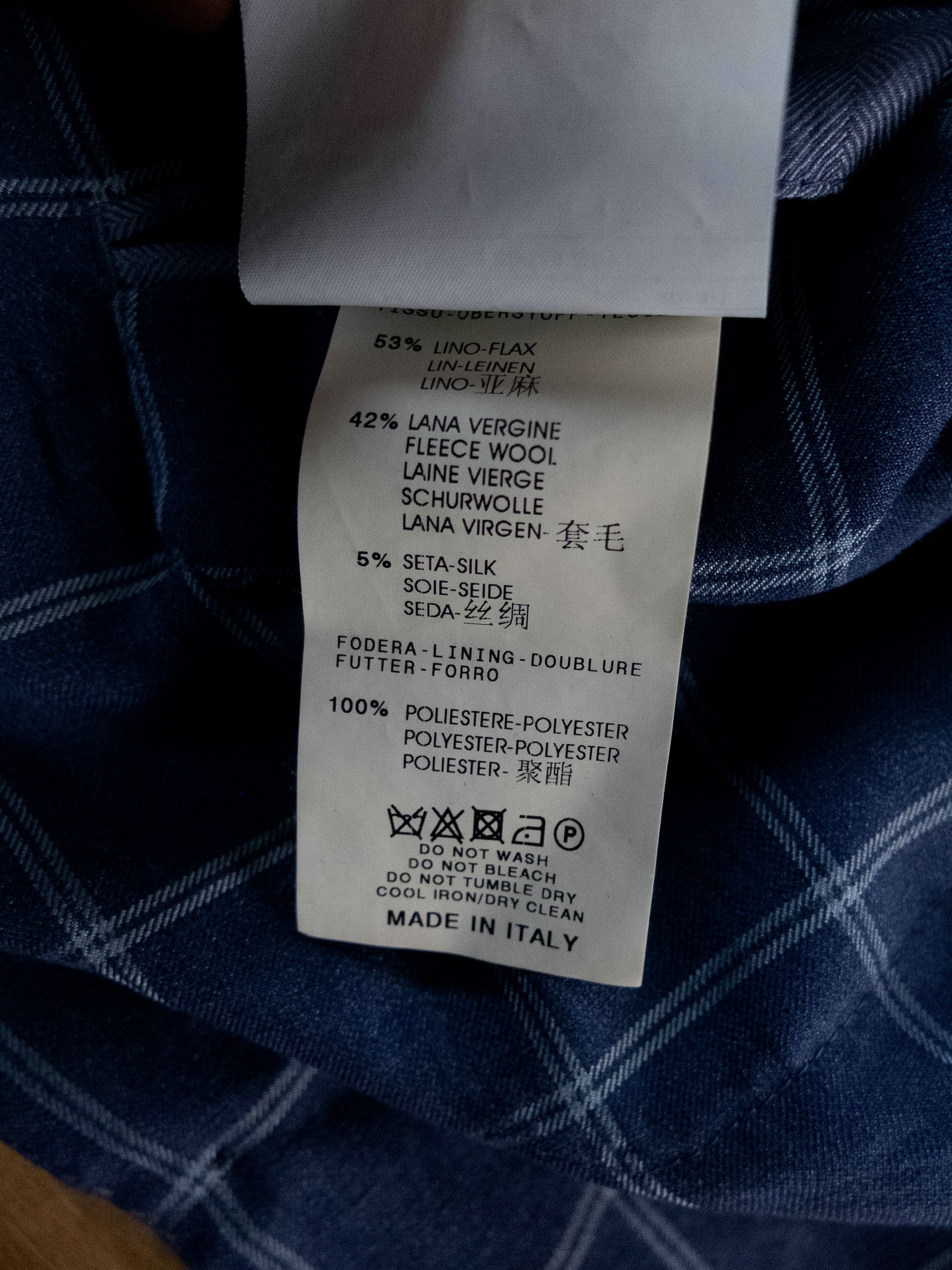 Corneliani CORNELIANI ID blue windowpane linen wool silk sportcoat Size 42R - 12 Thumbnail