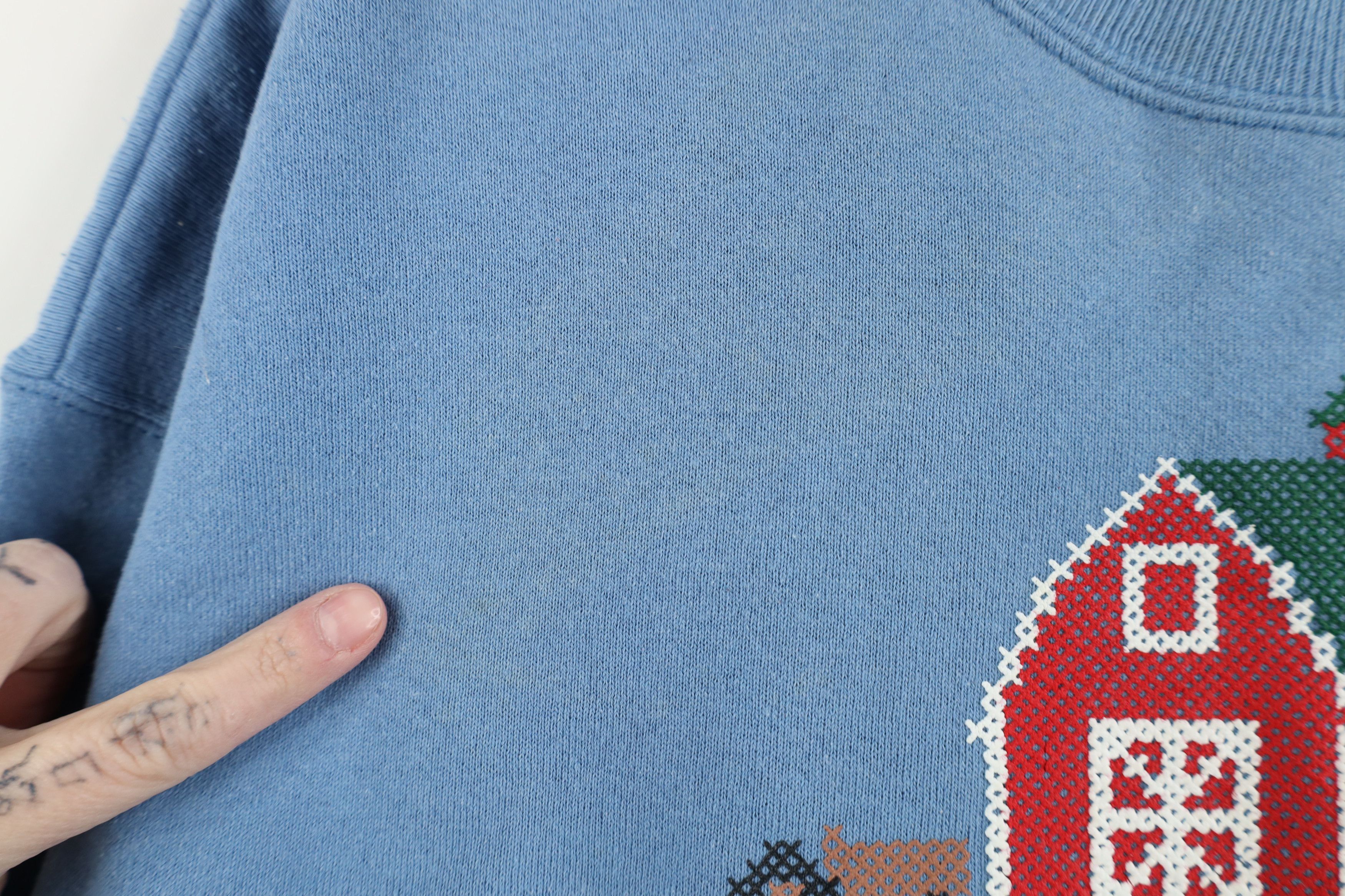 Vintage Vintage 90s Streetwear Country Farmhouse Animals Sweatshirt Size L / US 10 / IT 46 - 8 Thumbnail