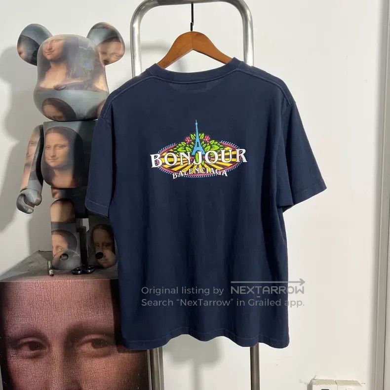Balenciaga Balenciaga Printed Logo Short Sleeve Size US XS / EU 42 / 0 - 2 Thumbnail