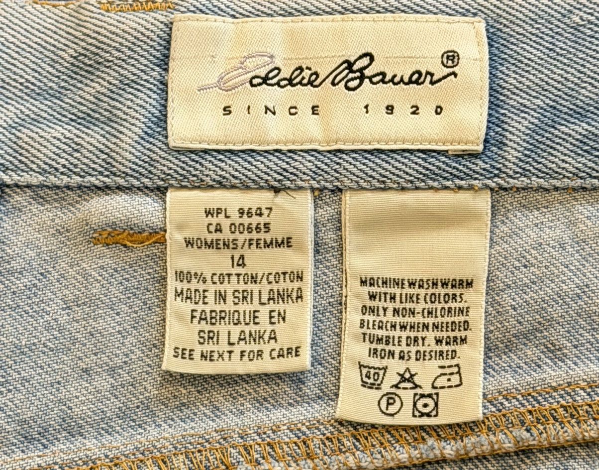 Eddie Bauer Late 90’s Early 00’s Eddie Bauer Denim Shorts Size 36" / US 14 / IT 50 - 3 Thumbnail